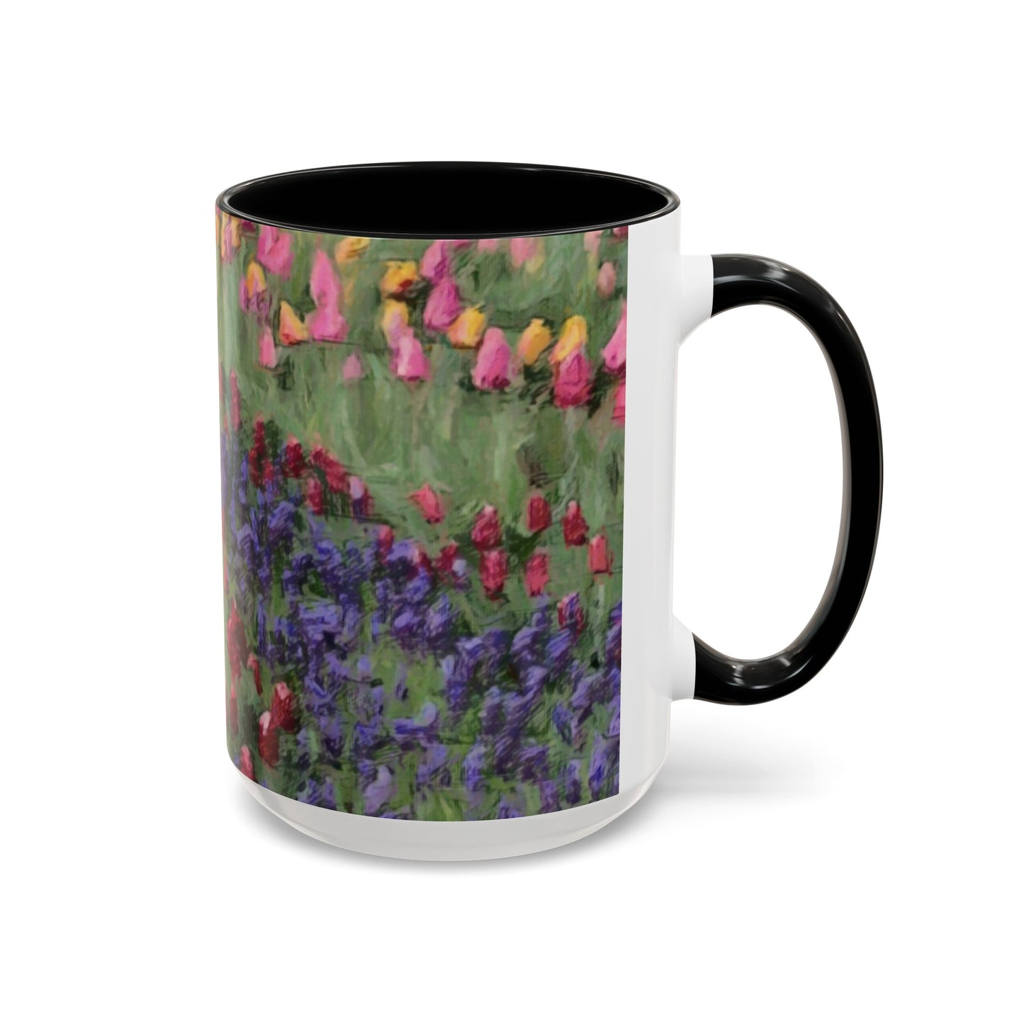 Accent Coffee Mug (11, 15oz) ... Skagit Valley Tulips ... Skagit Valley, Washington ... Family Archives ... Original Works ... Circa 1980's ...