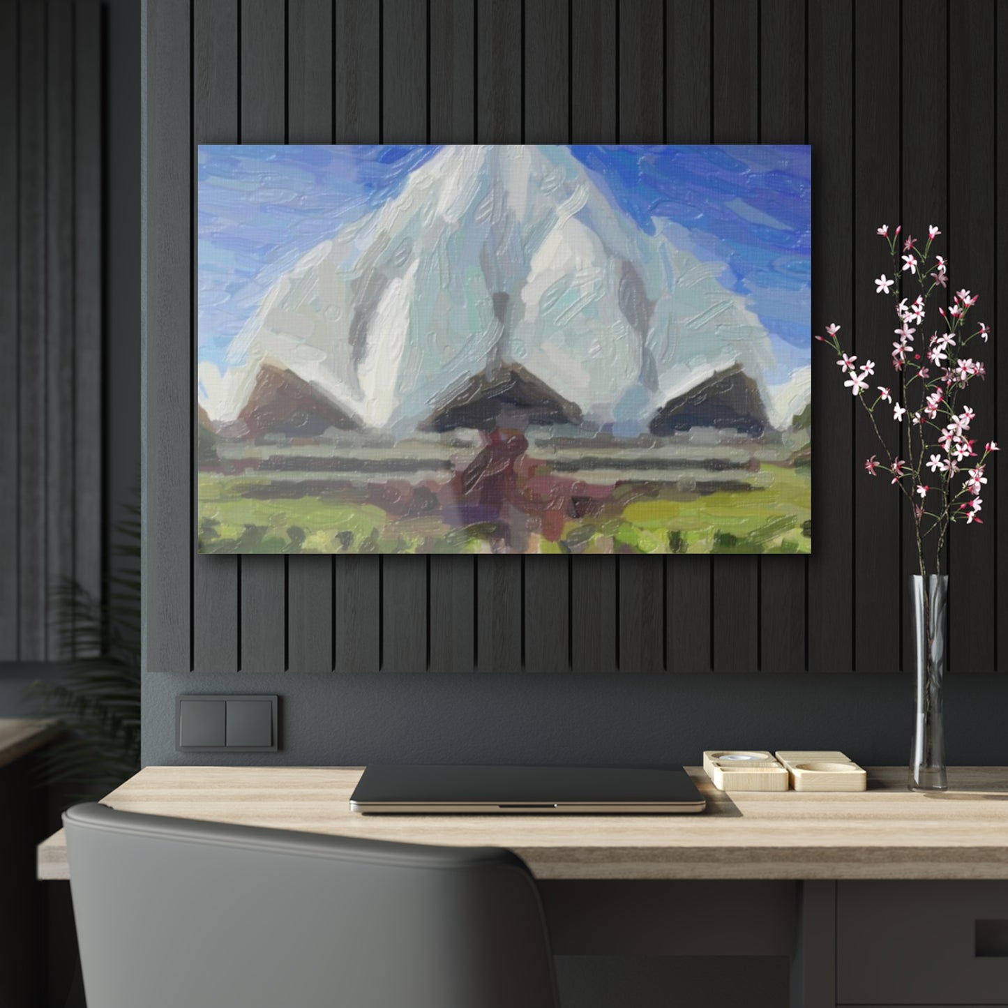 Acrylic Prints ... Bahai'i-House-Of-Worship ... "New Delhi's World-Famous Lotus Temple" ... Original Works ...  Delhi, India: Circa 2003-2007 ...