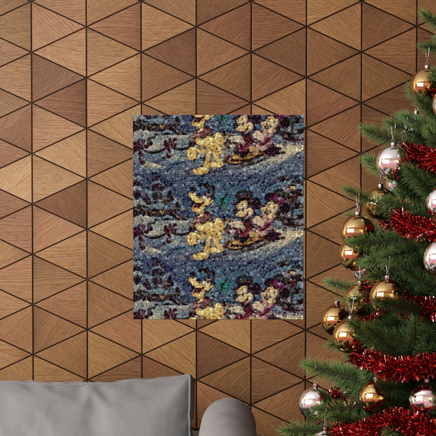 Matte Vertical Posters ... Mickey_N_Minnie Mouse & Pluto ... "A Winter Sleigh Ride" ... Original Works. Winter 2023 ...