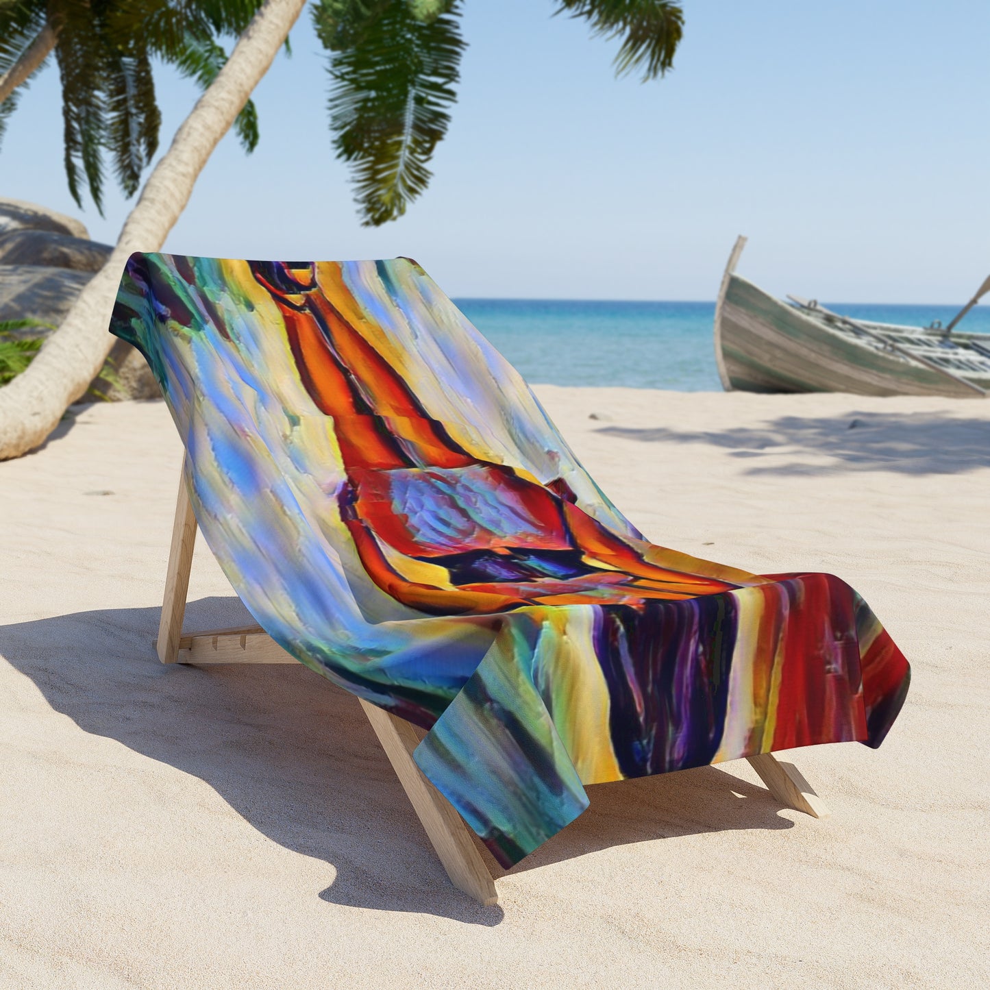 Beach Towel ... I'll Walk 'A-Hundred-Miles' In Stilettos ... Original Works ... June 2023. Central Idaho, USA ...