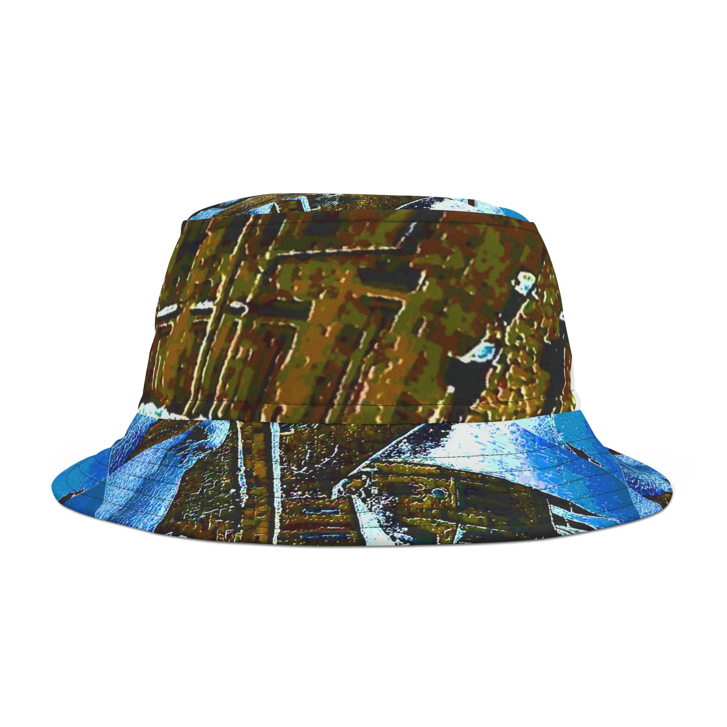 Bucket Hat (AOP) ... A Winter Walk Along The English Canal & Cathedral ... "Central England Highlands" ... Original Works ...