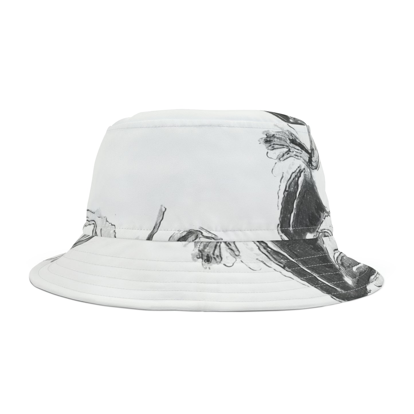Bucket Hat (AOP) ... The Joy Of Black & White ... "Old School Burlesque ... A La Paris Mes Amis ... " ... Original Works ...