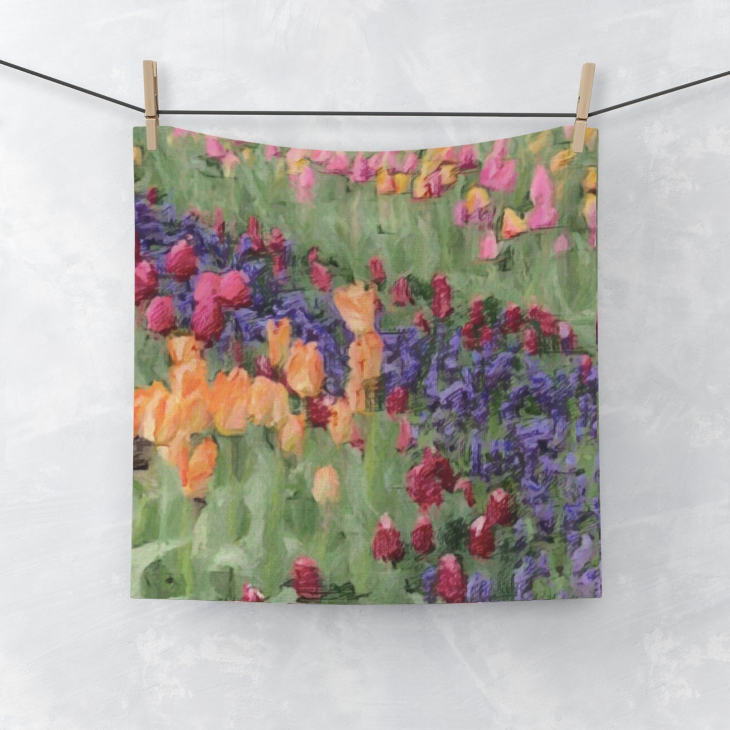Face Towel ... Skagit Valley Tulips ... Skagit Valley, Washington ... Family Archives ... Original Works ... Circa 1980's ...