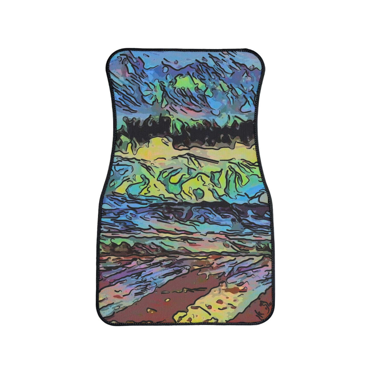 Car Floor Mats, 1pc ... On-The-Prairie .. "The Storm Is Brewing" ... Central Idaho: November 2023 ... Original Works ...