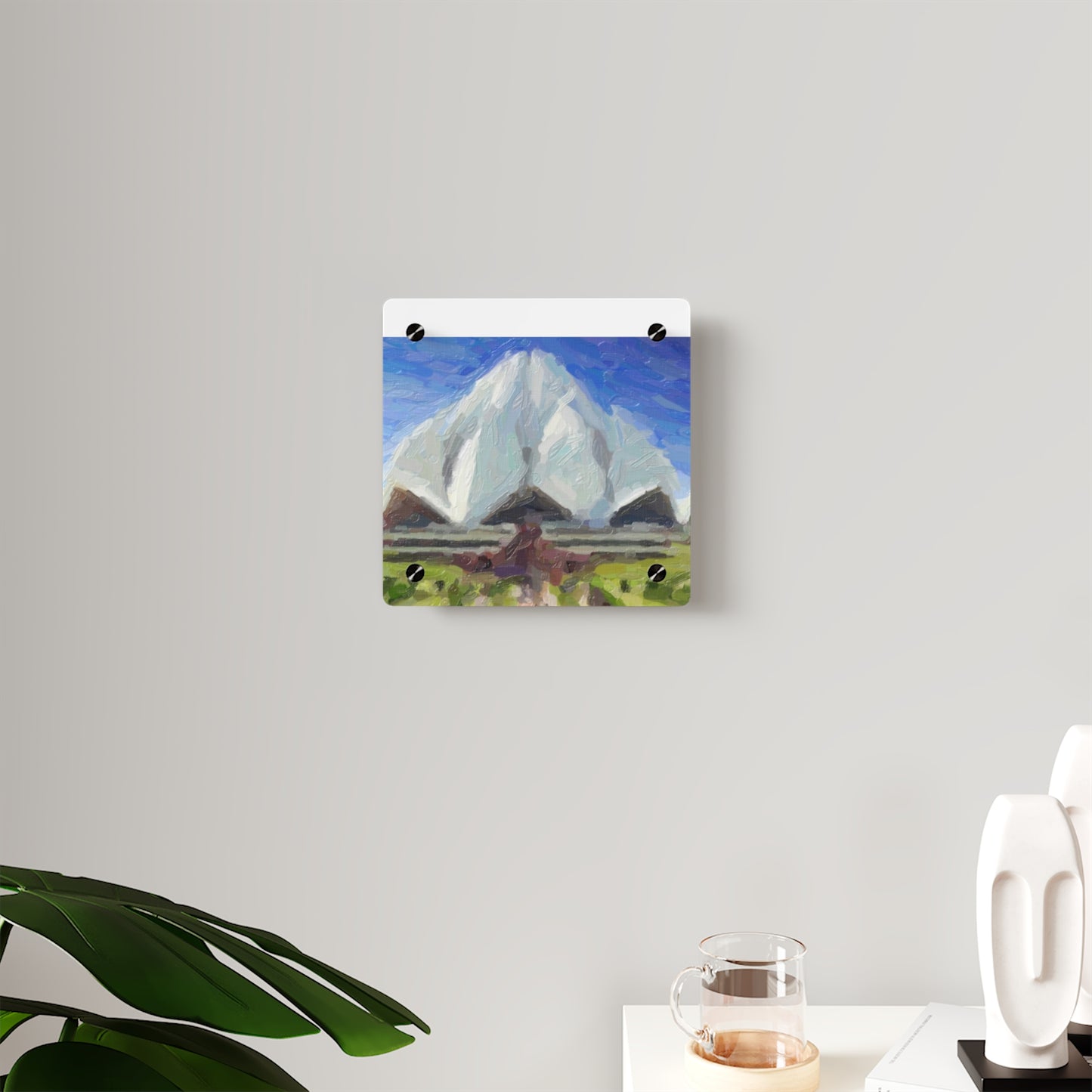 Acrylic Wall Art Panels ... Bahai'i-House-Of-Worship ... "New Delhi's World-Famous Lotus Temple" ... Original Works ... Delhi, India: Circa 2003-2007 ...