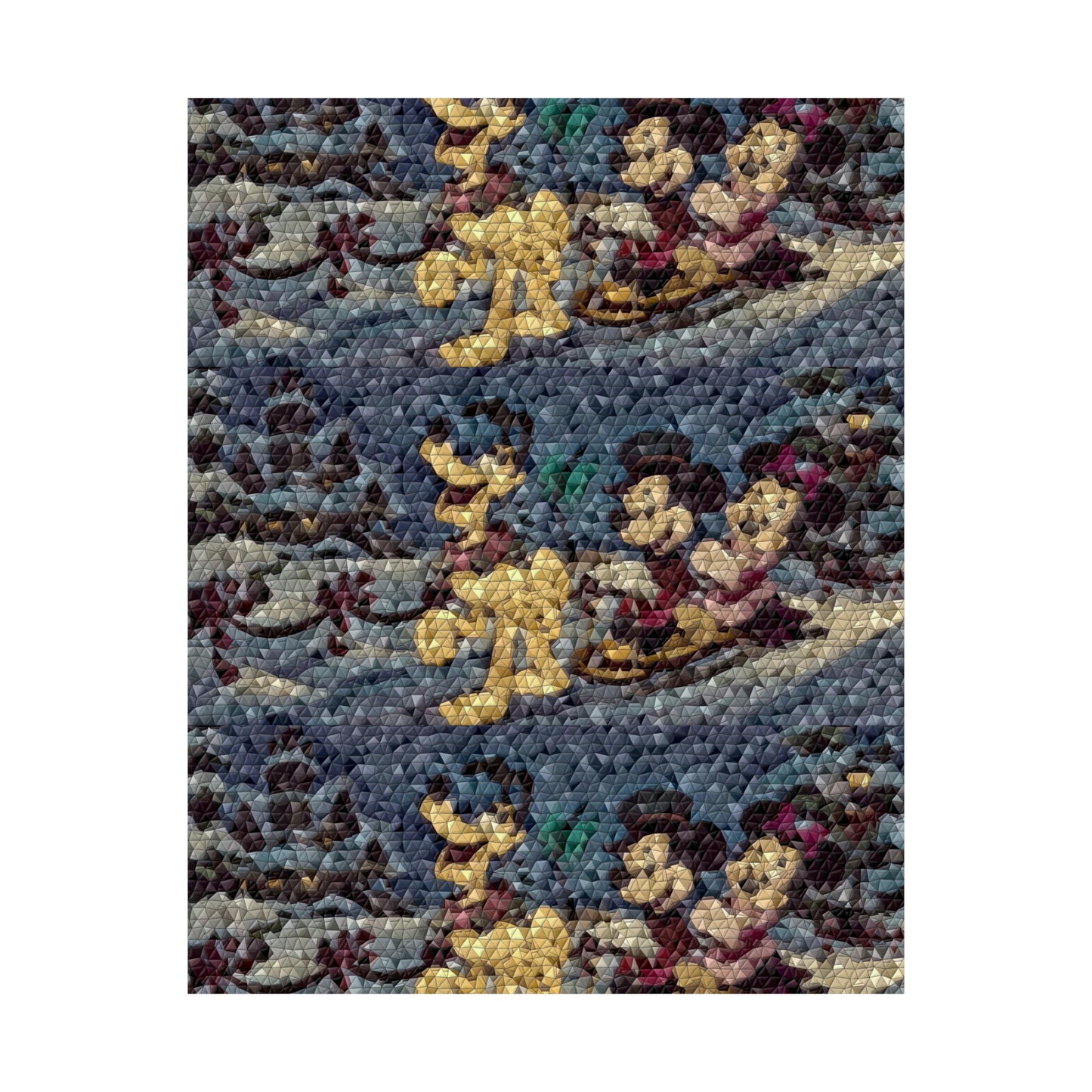 Matte Vertical Posters ... Mickey_N_Minnie Mouse & Pluto ... "A Winter Sleigh Ride" ... Original Works. Winter 2023 ...