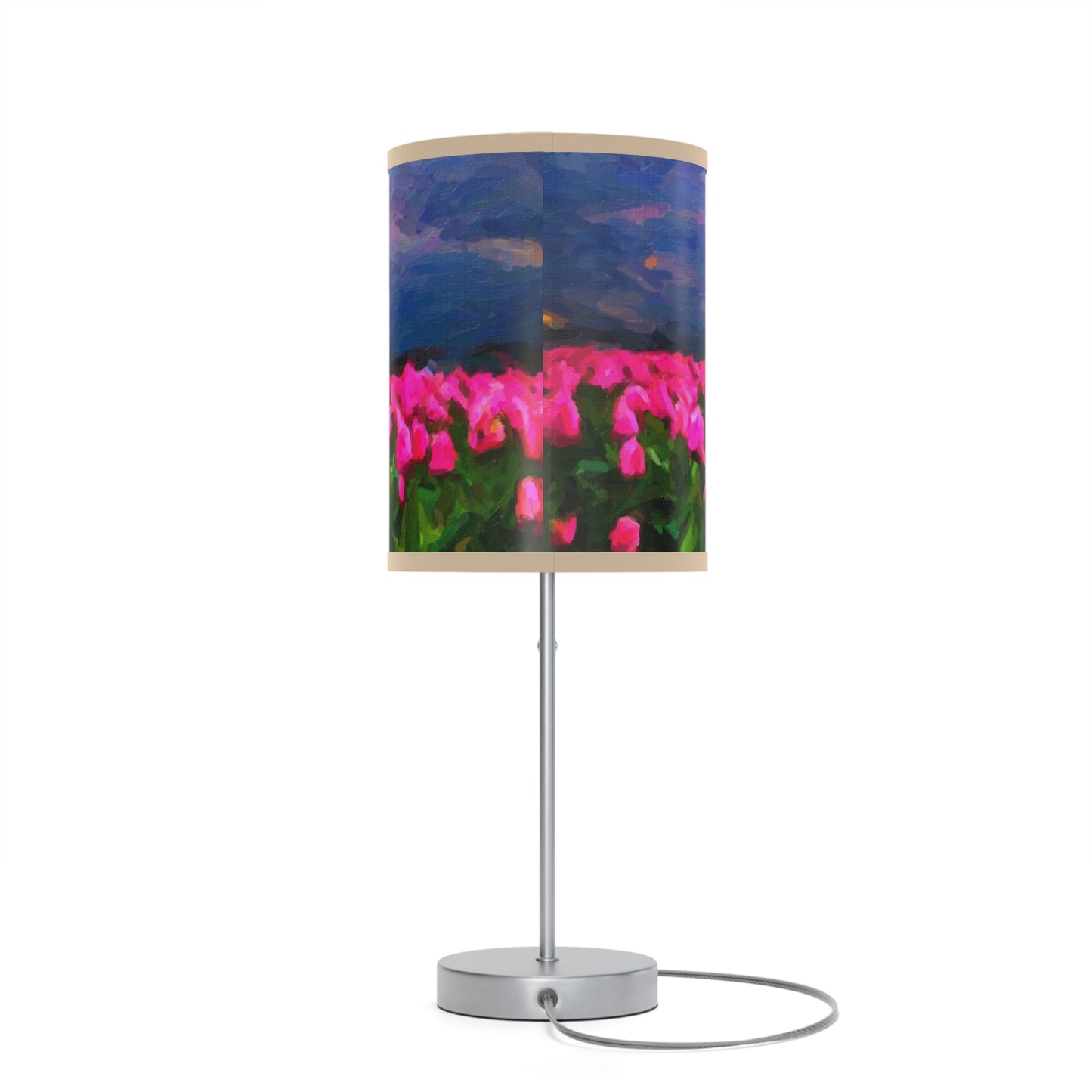 Lamp on a Stand, US|CA plug ... Skagit Valley Tulips ... Skagit Valley, Washington ... Family Archives ... Original Works ... Circa 1980's ...