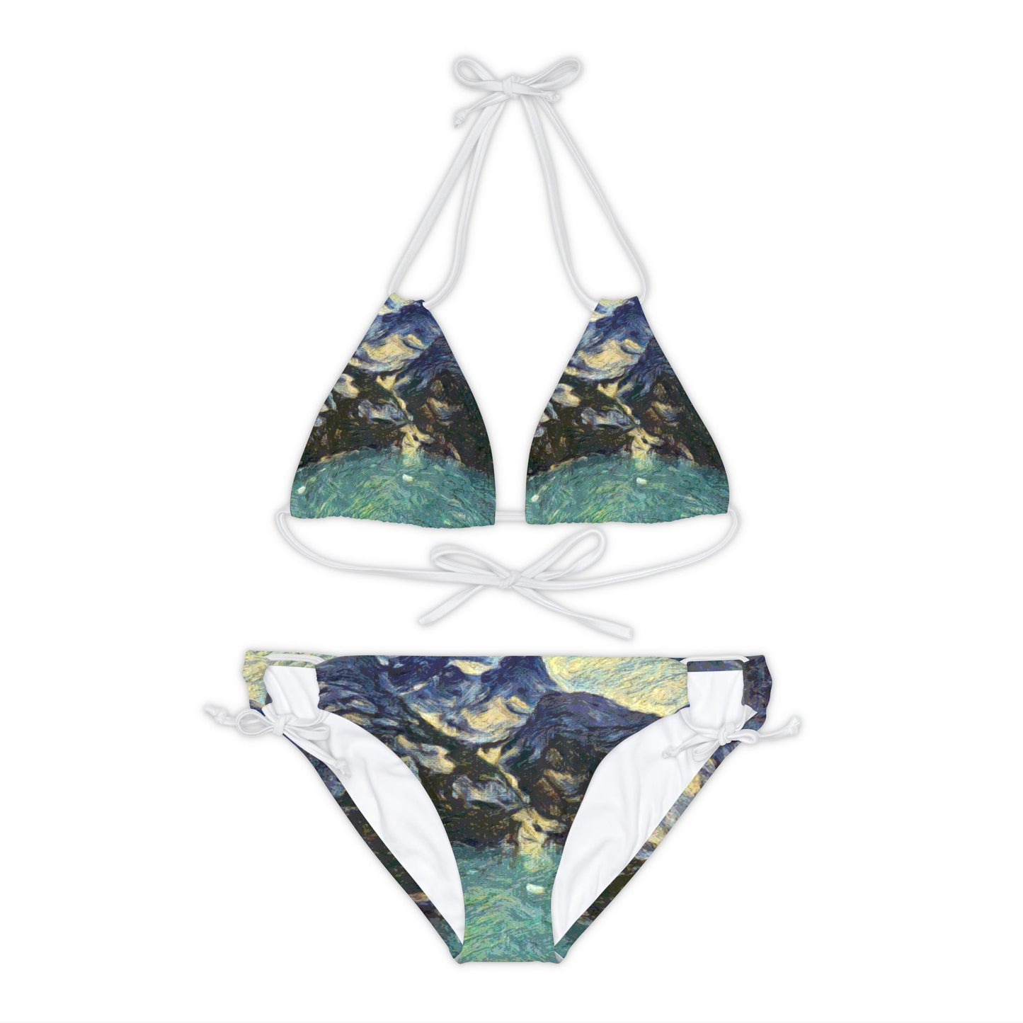 Strappy Bikini Set (AOP) ... Tracy Arm Fjord ... South Of Skagway, Alaska ... Summer: June 2024 ... Original Works ...