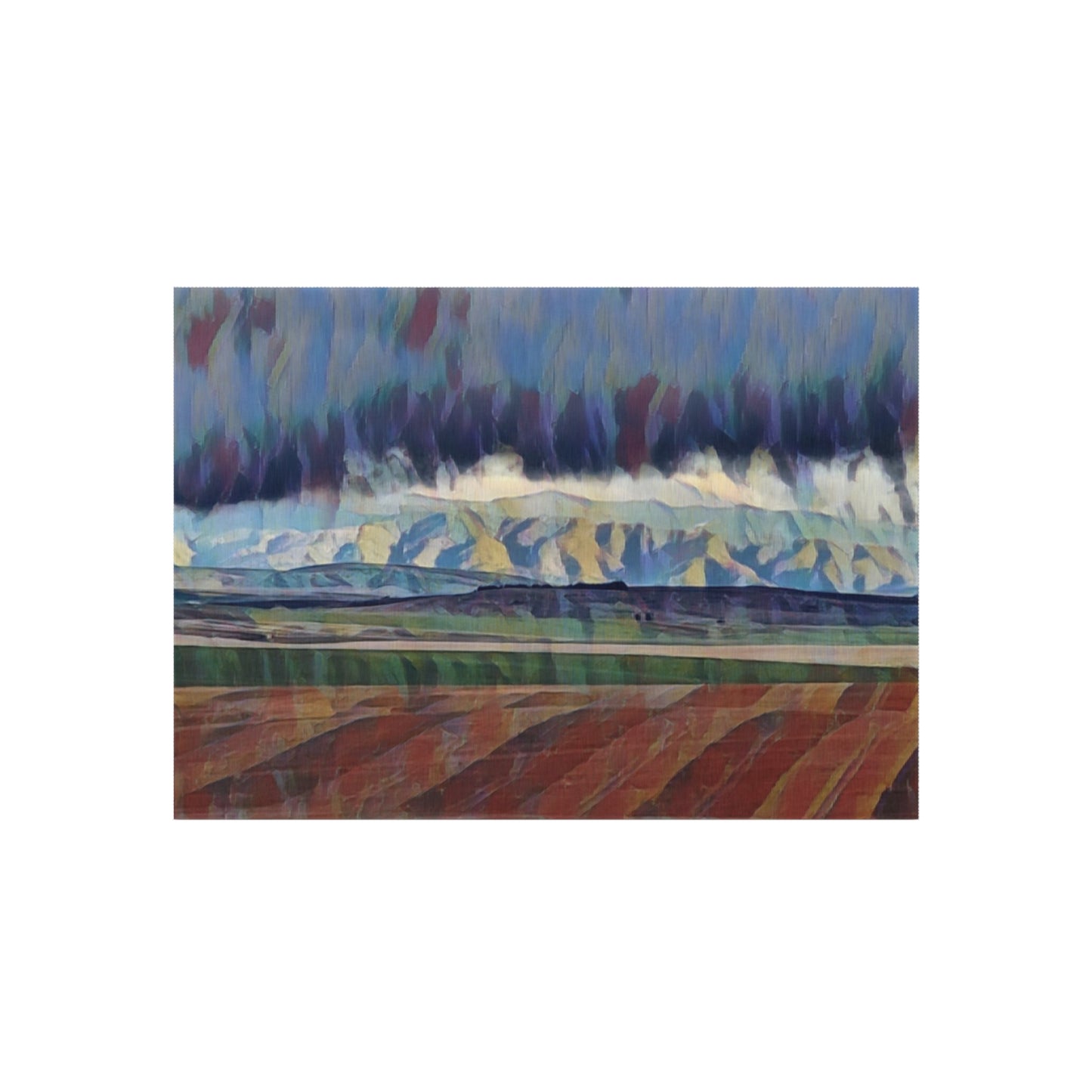 Outdoor Rug ... On-The-Prairie .. "The Storm Is Brewing" ... Central Idaho: November 2023 ... Original Works  ...