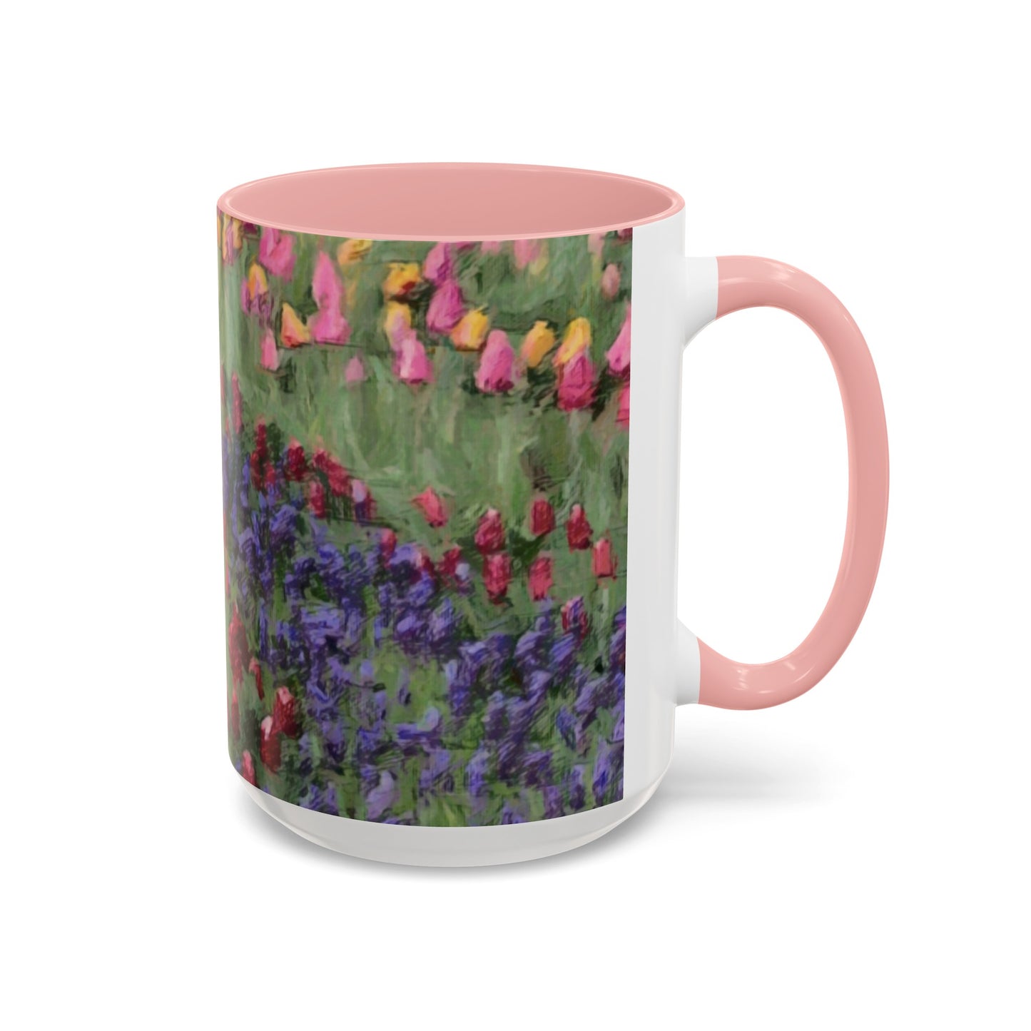 Accent Coffee Mug (11, 15oz) ... Skagit Valley Tulips ... Skagit Valley, Washington ... Family Archives ... Original Works ... Circa 1980's ...