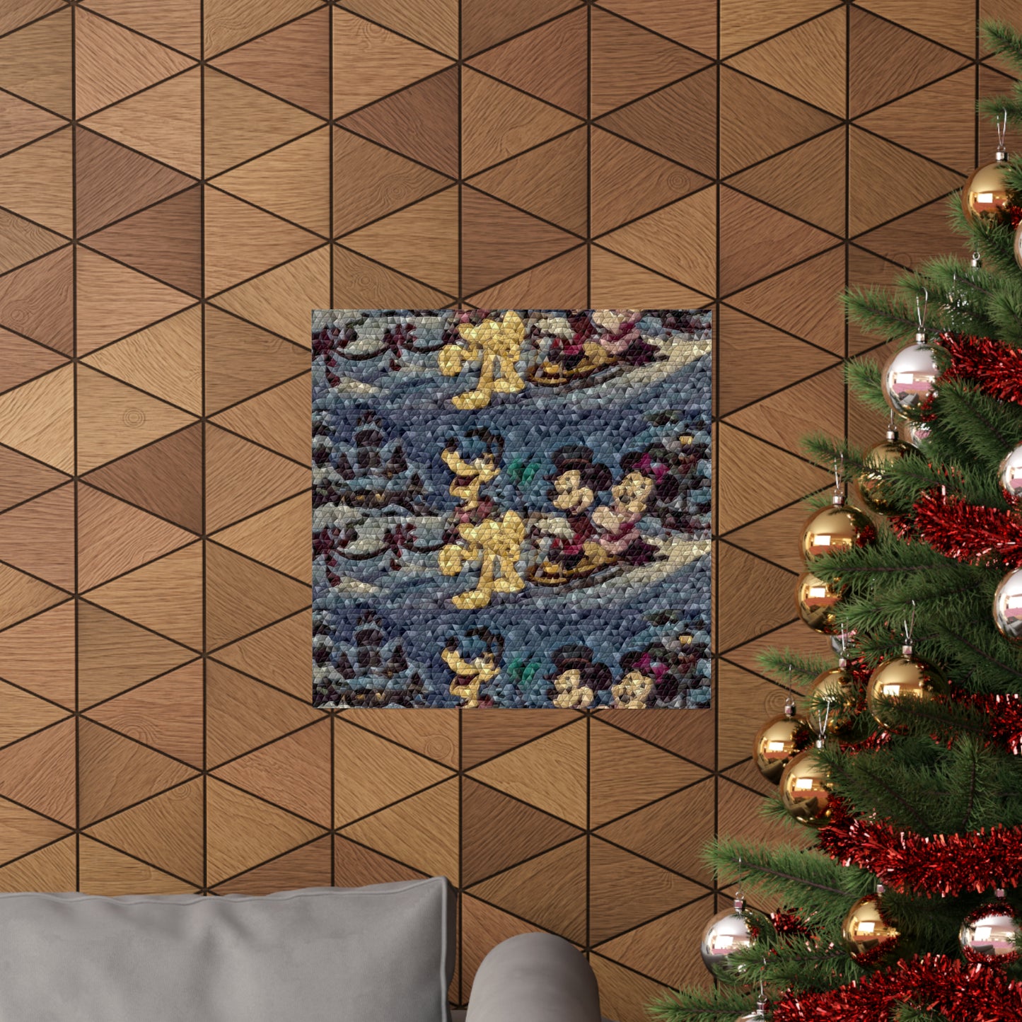 Matte Vertical Posters ... Mickey_N_Minnie Mouse & Pluto ... "A Winter Sleigh Ride" ... Original Works. Winter 2023 ...