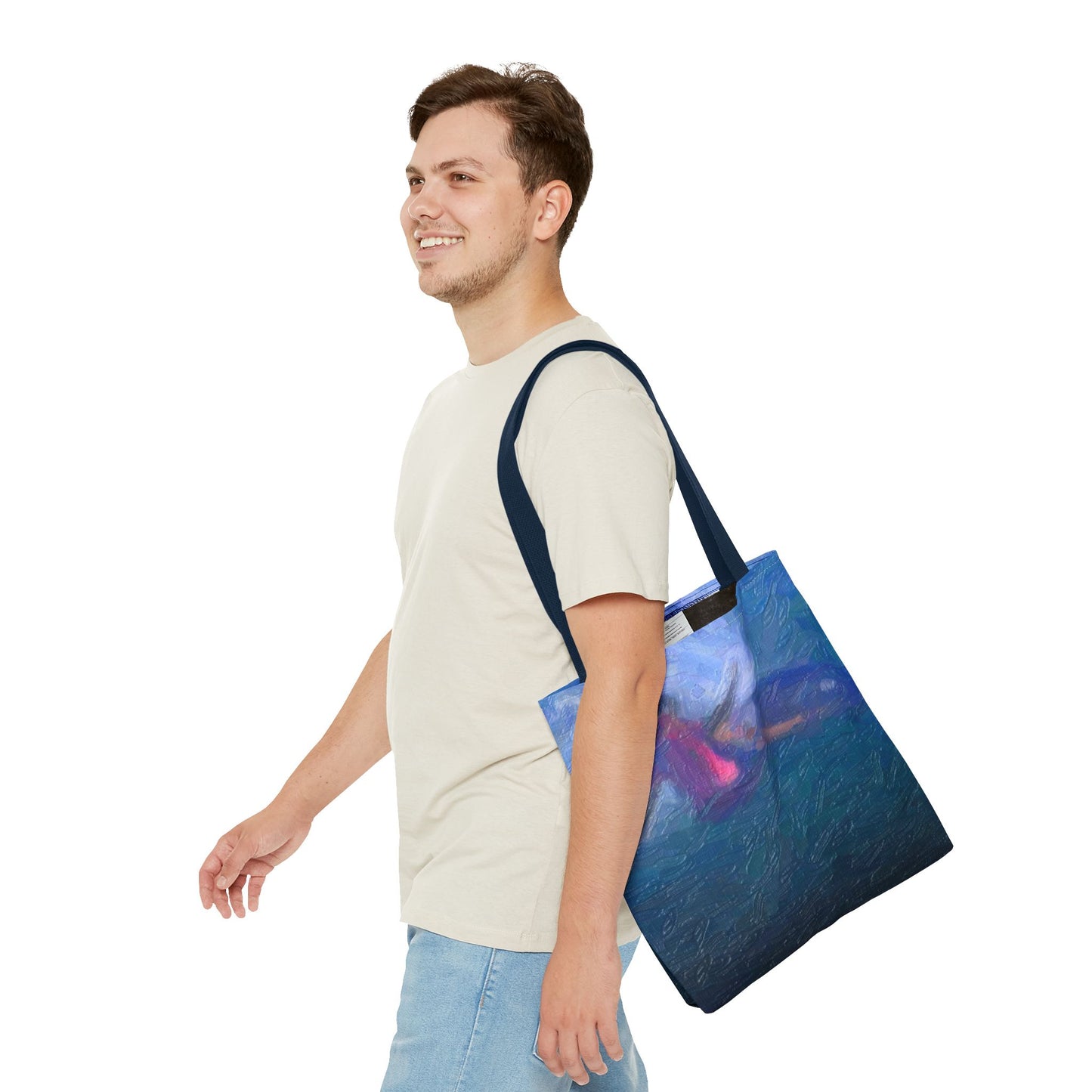 Tote Bag (AOP) ... Paris_2024_Surfing Competition-Tahiti_French-Polynesia .... 'Gabriel Medina World Campion Drops-In' ... Original Works ...