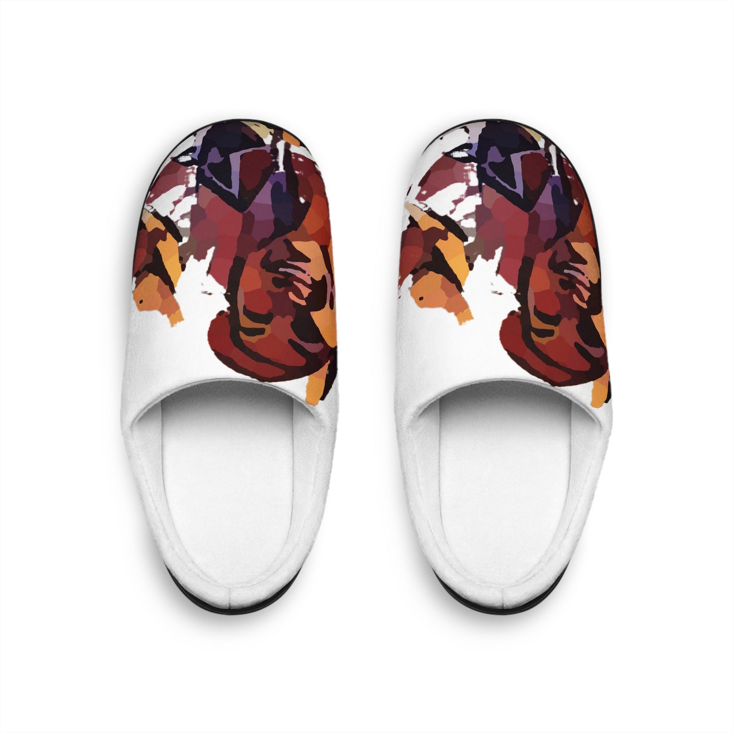 Women's Indoor Slippers ... "The Best Of Friends" ... Original Works ... December 2023 ... Central Idaho, USA.
