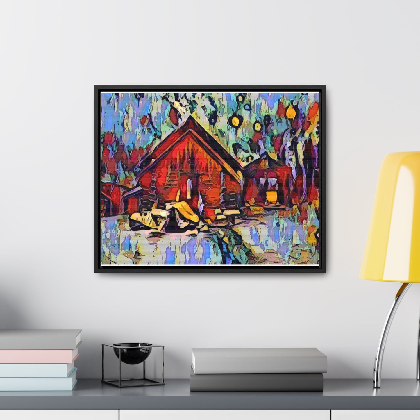 Gallery Canvas Wraps, Horizontal Frame ... A Very Abstract "Mountain Winter Scene" ... Original Works. Copyright Phot's Photo_LODA: Les Objets D'Art. December 2023 ...