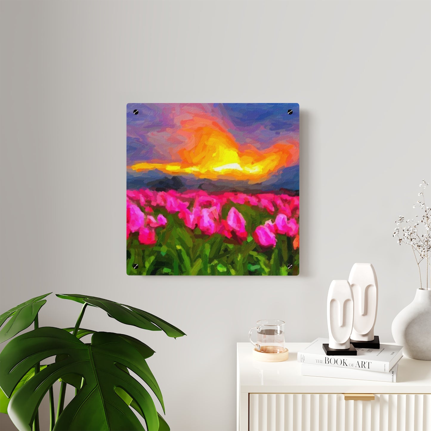 Acrylic Wall Art Panels ... Skagit Valley Tulips ... Skagit Valley, Washington ... Family Archives ... Original Works ... Circa 1980's ...