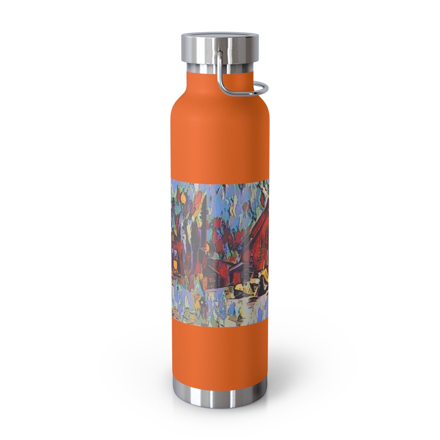 Copper Vacuum Insulated Bottle, 22oz ... A Very Abstract "Mountain Winter Scene" ... Original Works. Copyright Phot's Photo_LODA: Les Objets D'Art. December 2023 ...