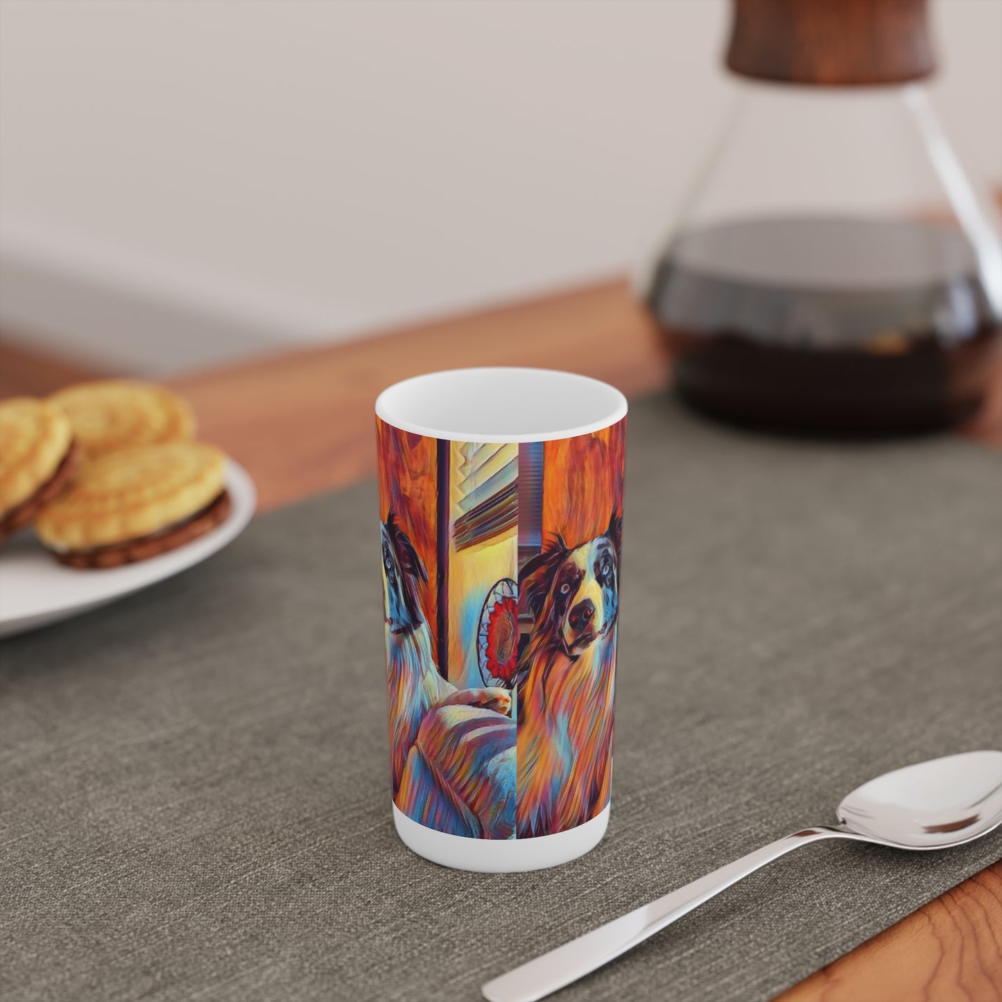 Conical Coffee Mugs (3oz, 8oz, 12oz) ... Ozzie-Hippensteel ... "Don't Cry Now ... Dry-Your_Eyes ... On The Wind". Oriignal Works. May 2023.