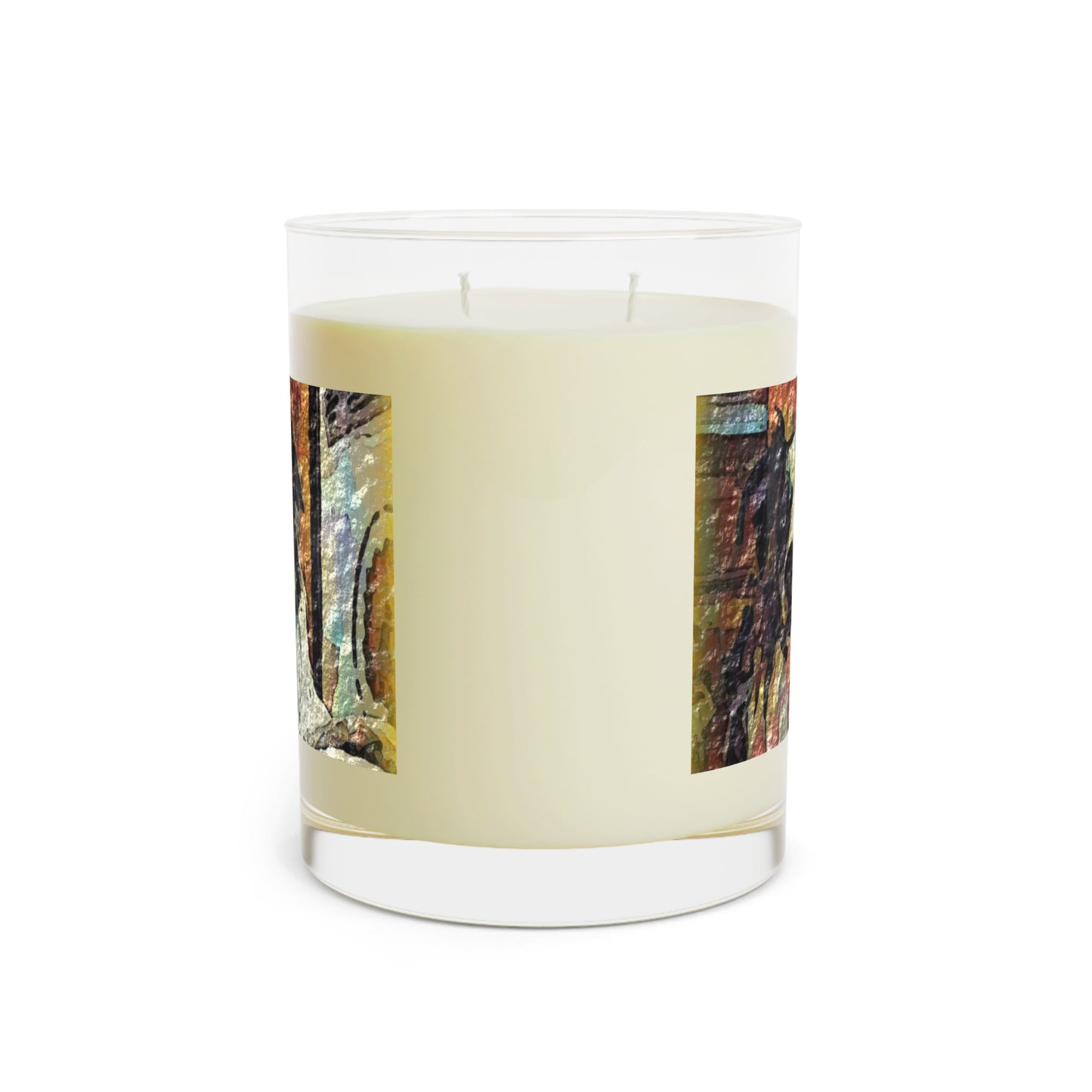 Scented Candle - Full Glass, 11oz ... Ozzy-Hippensteel ... "Don't Cry Now ... Dry-Your-Eyes ... On-The-Wind". Original Works. May 2023.