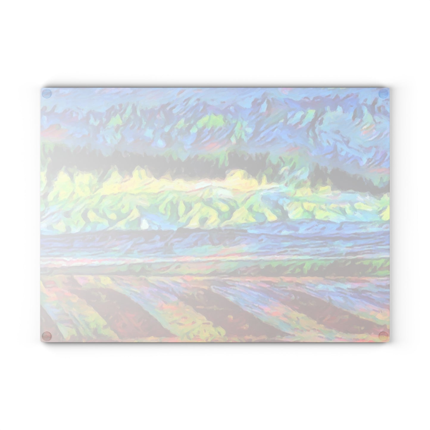 Glass Cutting Board ... On-The-Prairie .. "The Storm Is Brewing" ... Central Idaho: November 2023 ... Original Works ...