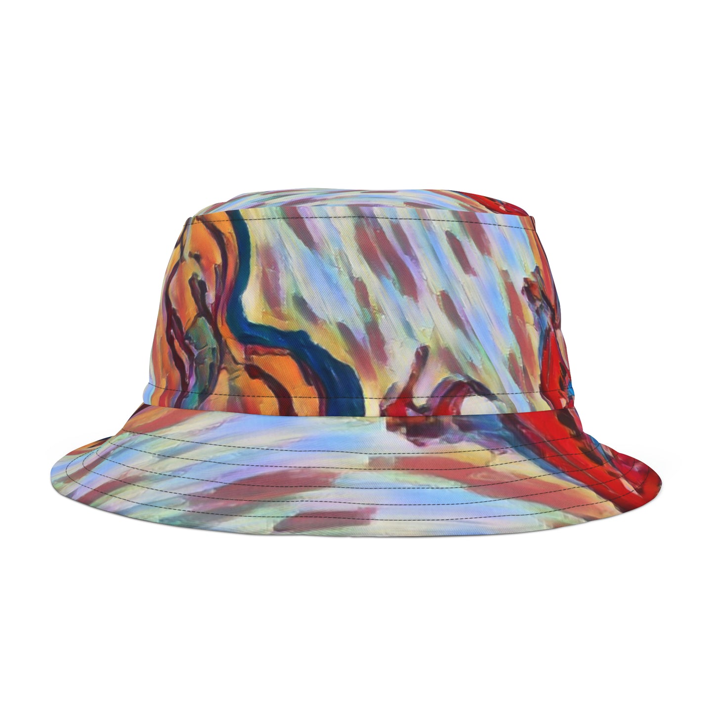 Bucket Hat (AOP) .... And All He Ever Does Is? ...  "Is Dance-Dance-Dance" ... European Burlesque ... Circa 2003-2007 ... Paris, France ... Original Works ...