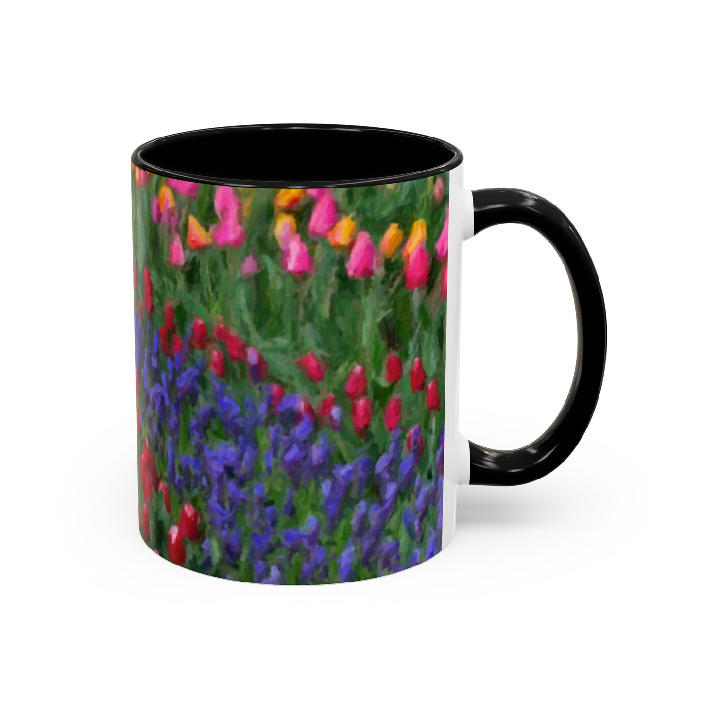Accent Coffee Mug (11, 15oz) ... Skagit Valley Tulips ... Skagit Valley, Washington ... Family Archives ... Original Works ... Circa 1980's ...