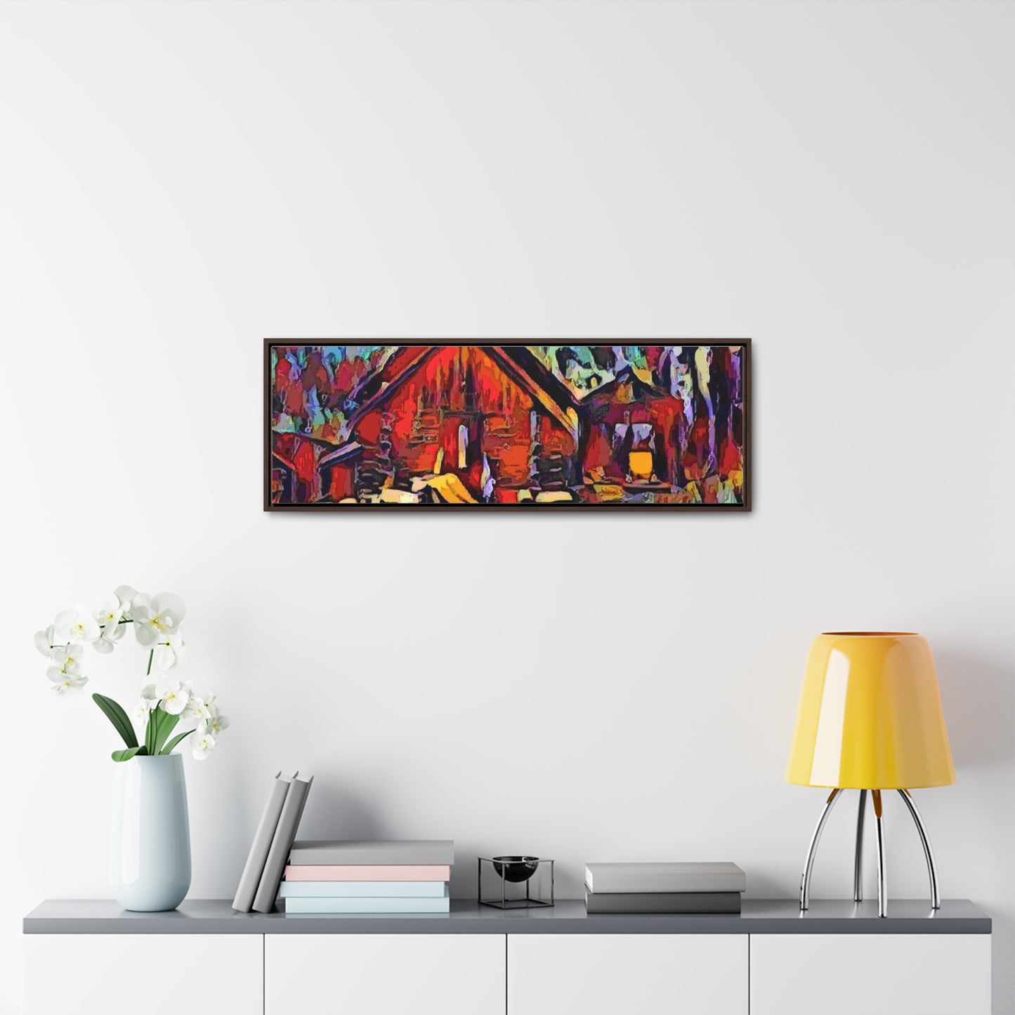 Gallery Canvas Wraps, Horizontal Frame ... A Very Abstract "Mountain Winter Scene" ... Original Works. Copyright Phot's Photo_LODA: Les Objets D'Art. December 2023 ...
