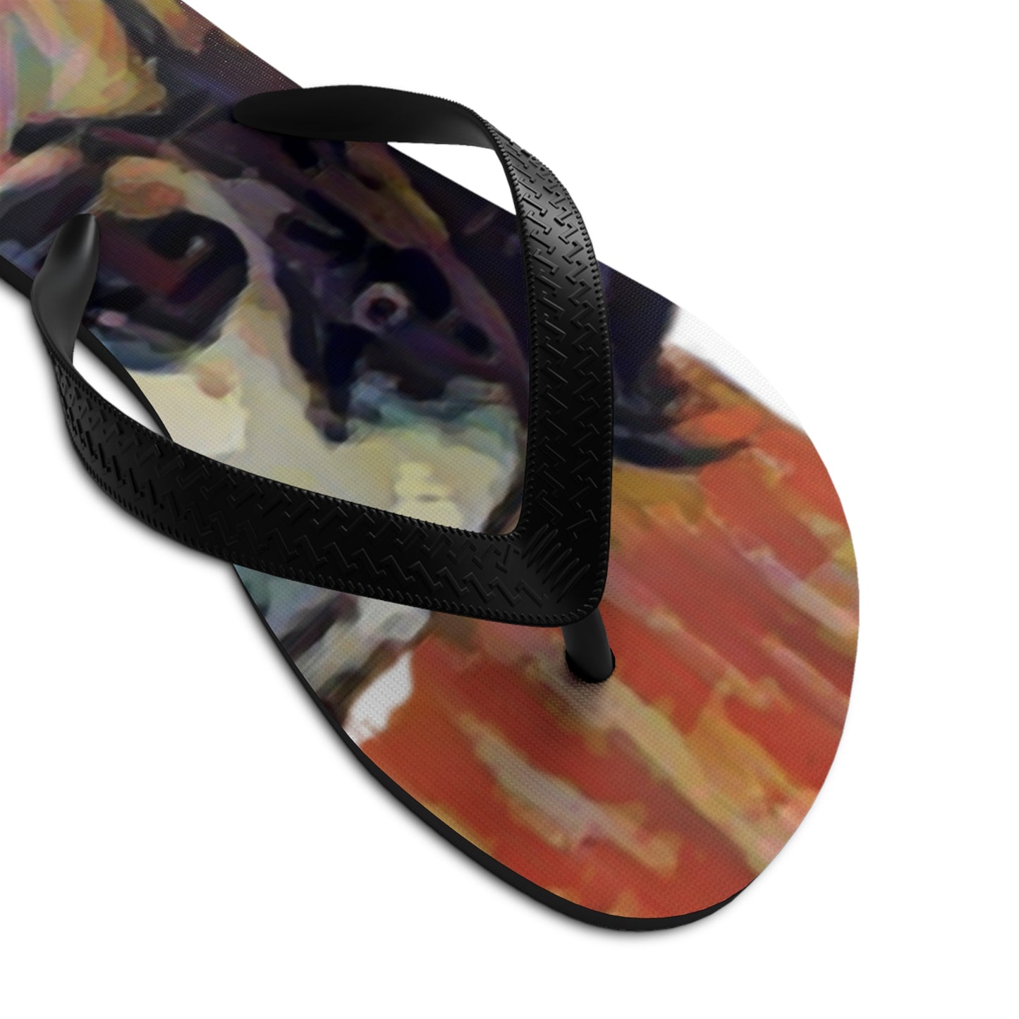 Unisex Flip-Flops ... Ozzy-Hippensteel ... "Don't Cry Now ... Dry-Your_Eyes ... On The Wind". Oriignal Works. May 2023.