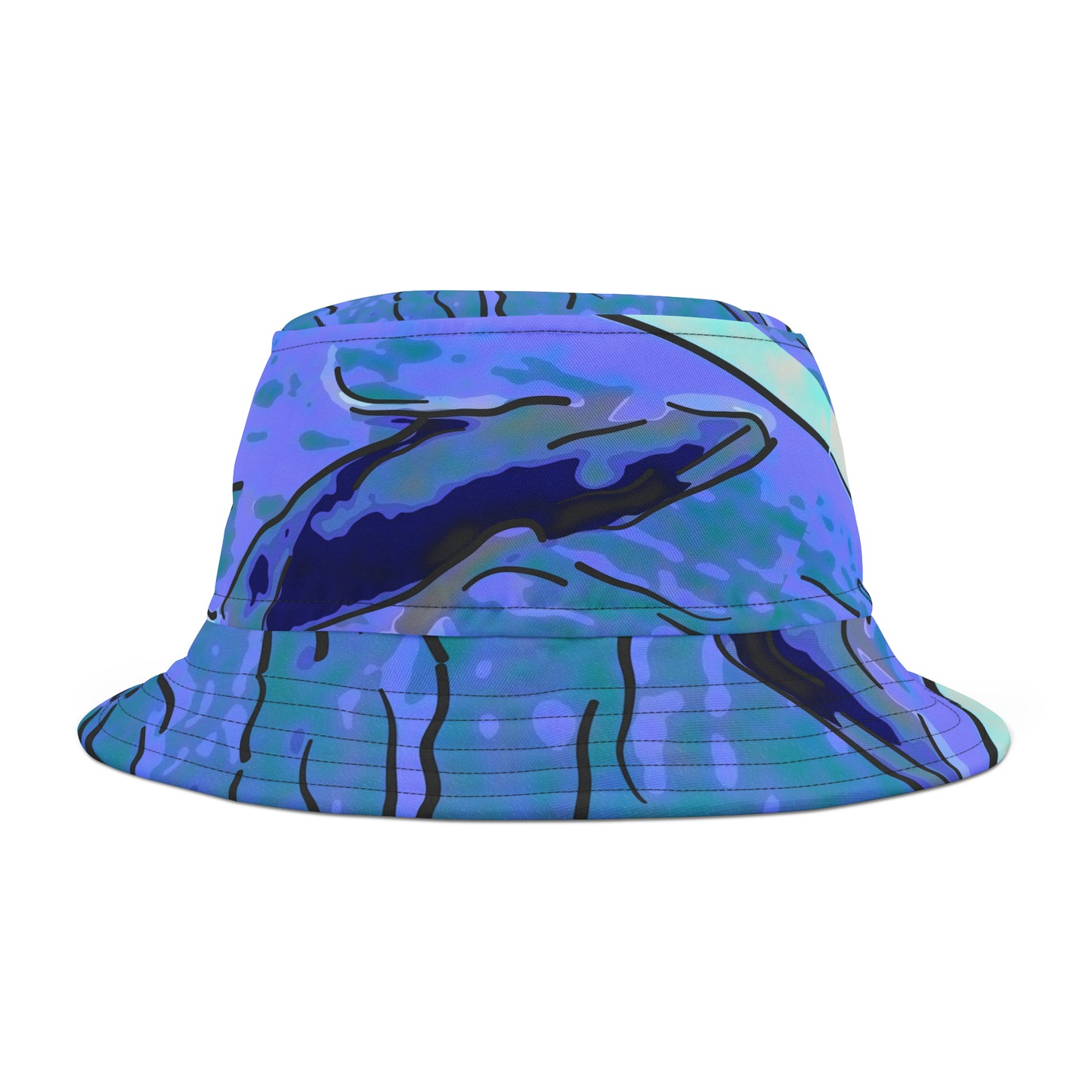 Bucket Hat (AOP) ... "A Jump For Joy" ... Juvenile Humpback Breach ... Maui Humpback Whale Sanctuary, Maui, HI ... Family Archives ... Original Works ...