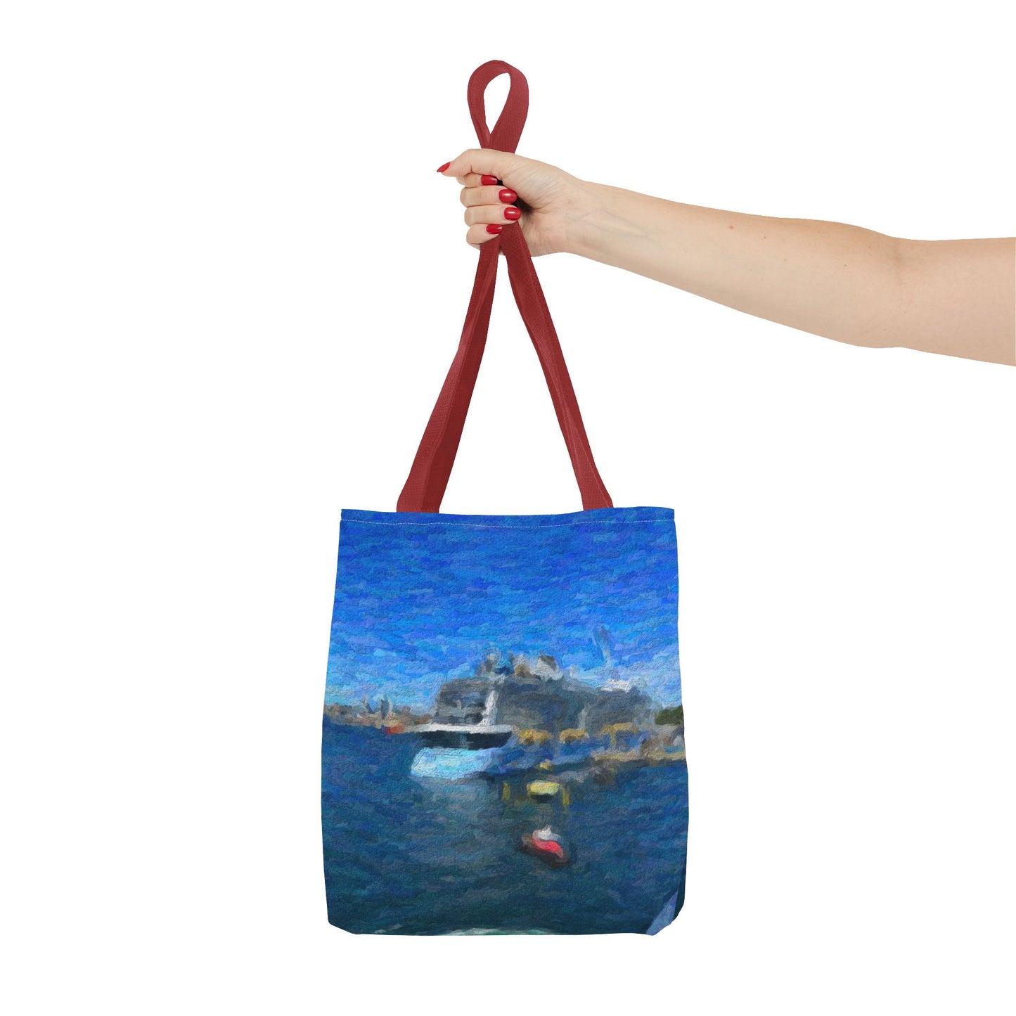 Tote Bag (AOP) ... Into Vancouver Harbor We Arrive: Celebrity Edge-Cruise ... Vancouver, British Columbia ... June 2024 ... Original Works