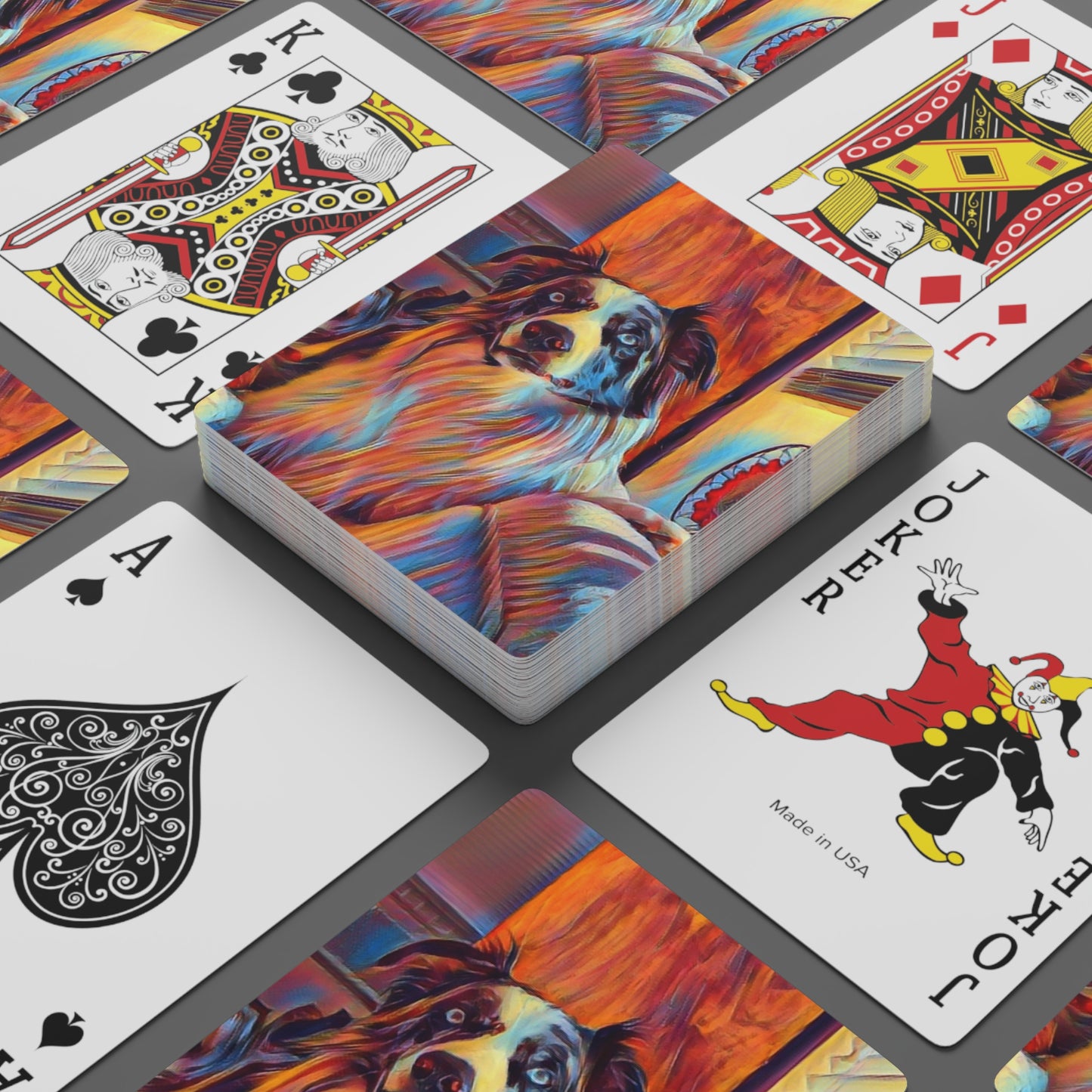 Custom Poker Cards ... Ozzy-Hippensteel ... "Don't Cry Now ... Dry-Your-Eyes ... On-The-Wind". Original Works. May 2023.