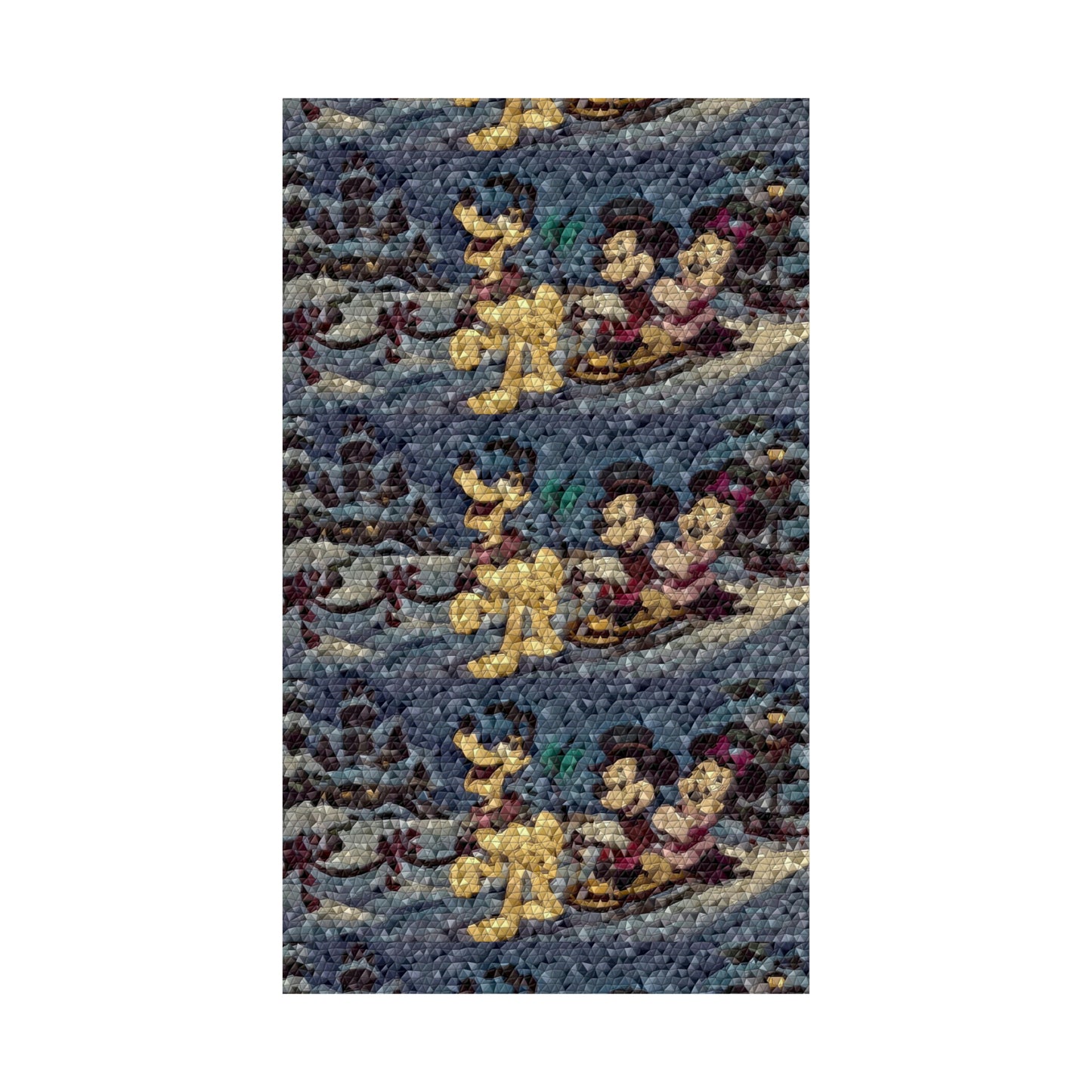 Matte Vertical Posters ... Mickey_N_Minnie Mouse & Pluto ... "A Winter Sleigh Ride" ... Original Works. Winter 2023 ...