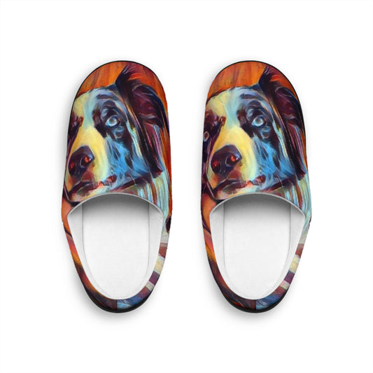 Women's Indoor Slippers ... Ozzy-Hippensteel ... "Don't Cry Now ... Dry-Your-Eyes ... On-The-Wind". Original Works. May 2023.