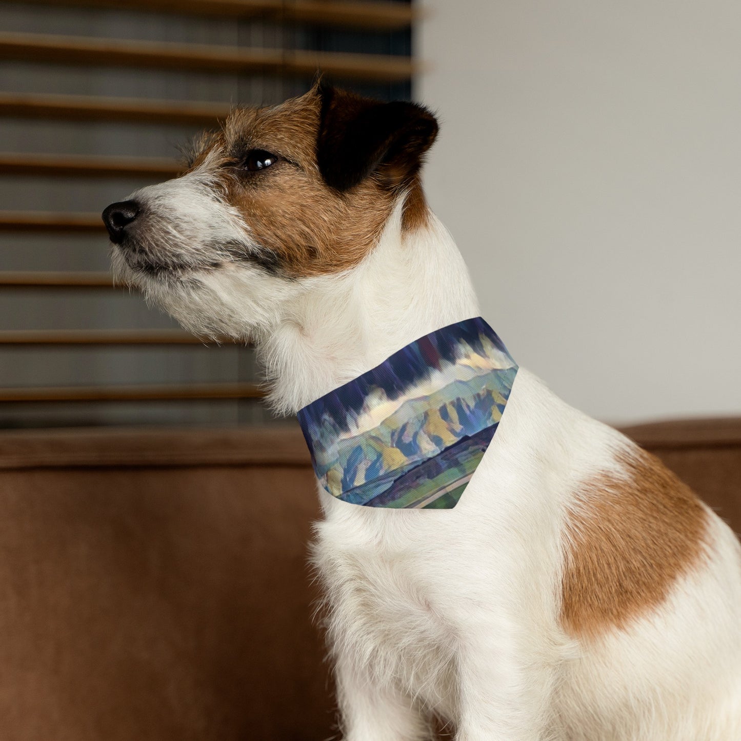 Pet Bandana Collar ... On-The-Prairie .. "The Storm Is Brewing" ... Central Idaho: November 2023 ... Original Works  ...