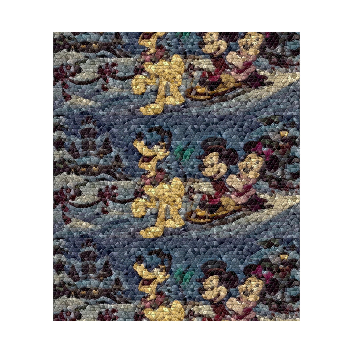 Matte Vertical Posters ... Mickey_N_Minnie Mouse & Pluto ... "A Winter Sleigh Ride" ... Original Works. Winter 2023 ...