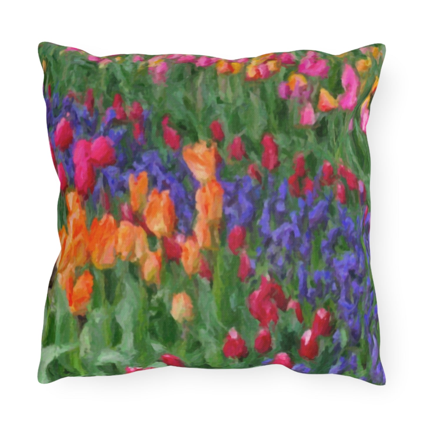 Outdoor Pillows ... Skagit Valley Tulips ... Skagit Valley, Washington ... Family Archives ... Original Works ... Circa 1980's ...
