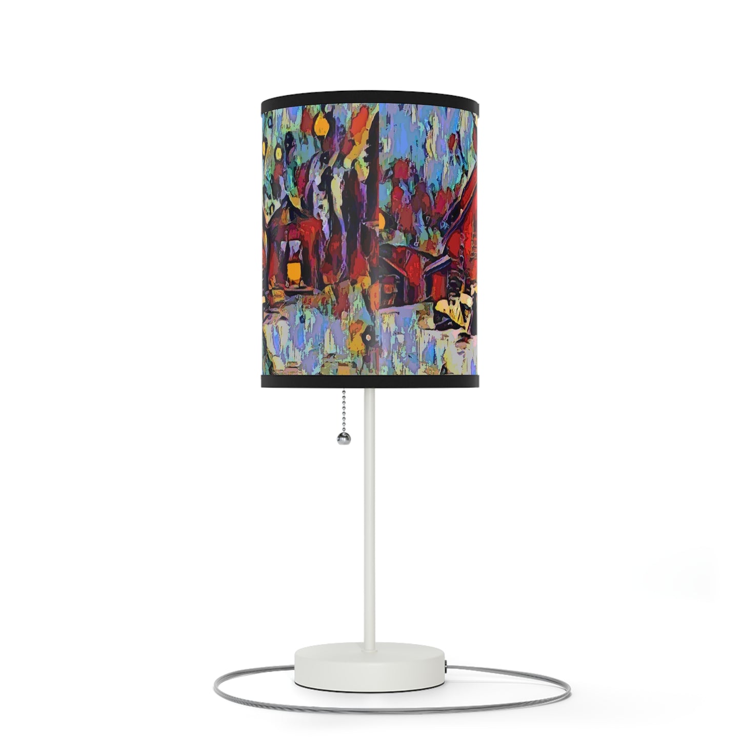 Lamp on a Stand, US|CA plug ... A Very Abstract "Mountain Winter Scene" ... Original Works. Copyright Phot's Photo_LODA: Les Objets D'Art. December 2023 ...