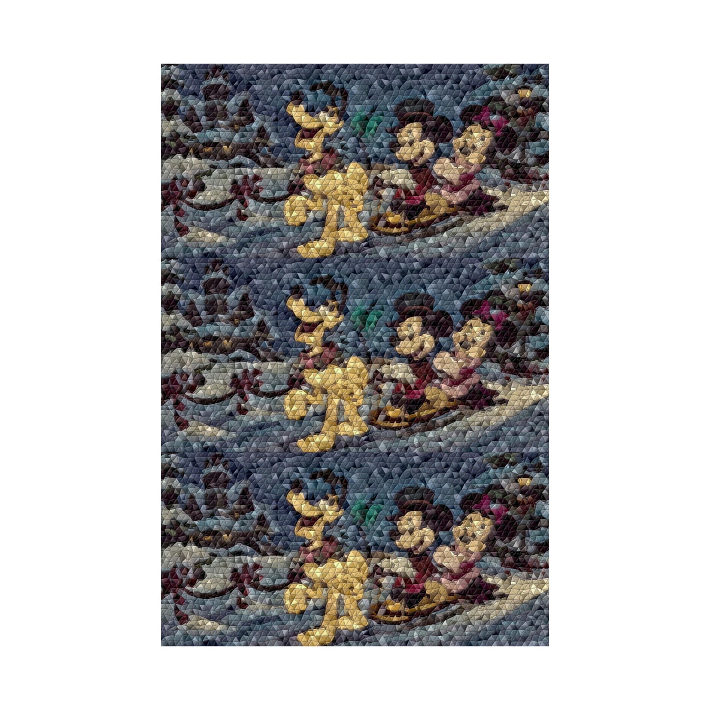 Matte Vertical Posters ... Mickey_N_Minnie Mouse & Pluto ... "A Winter Sleigh Ride" ... Original Works. Winter 2023 ...