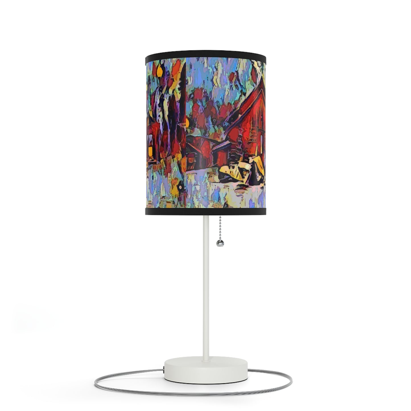 Lamp on a Stand, US|CA plug ... A Very Abstract "Mountain Winter Scene" ... Original Works. Copyright Phot's Photo_LODA: Les Objets D'Art. December 2023 ...