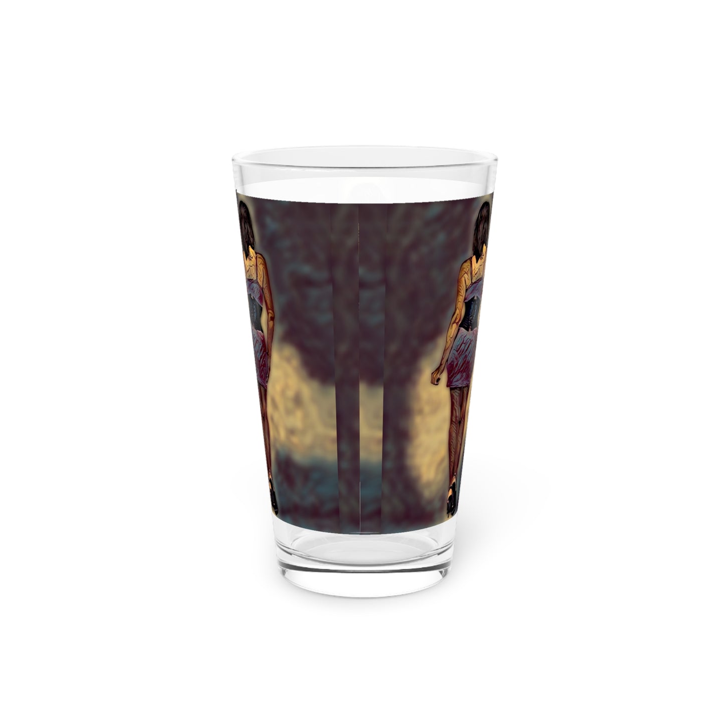 Pint Glass, 16oz ... I'll Walk 'A-Hundred-Miles' In Stilettos ... Original Works ... June 2023. Central Idaho, USA ...