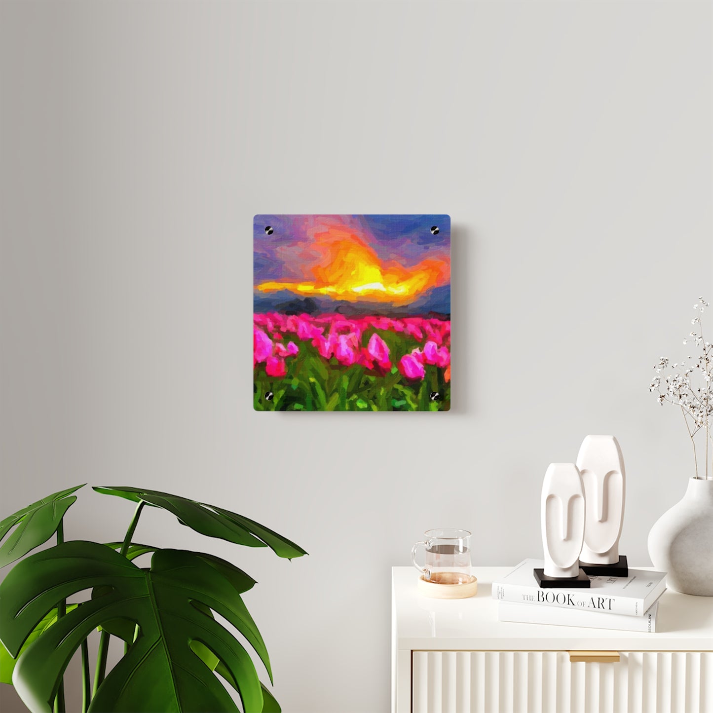 Acrylic Wall Art Panels ... Skagit Valley Tulips ... Skagit Valley, Washington ... Family Archives ... Original Works ... Circa 1980's ...