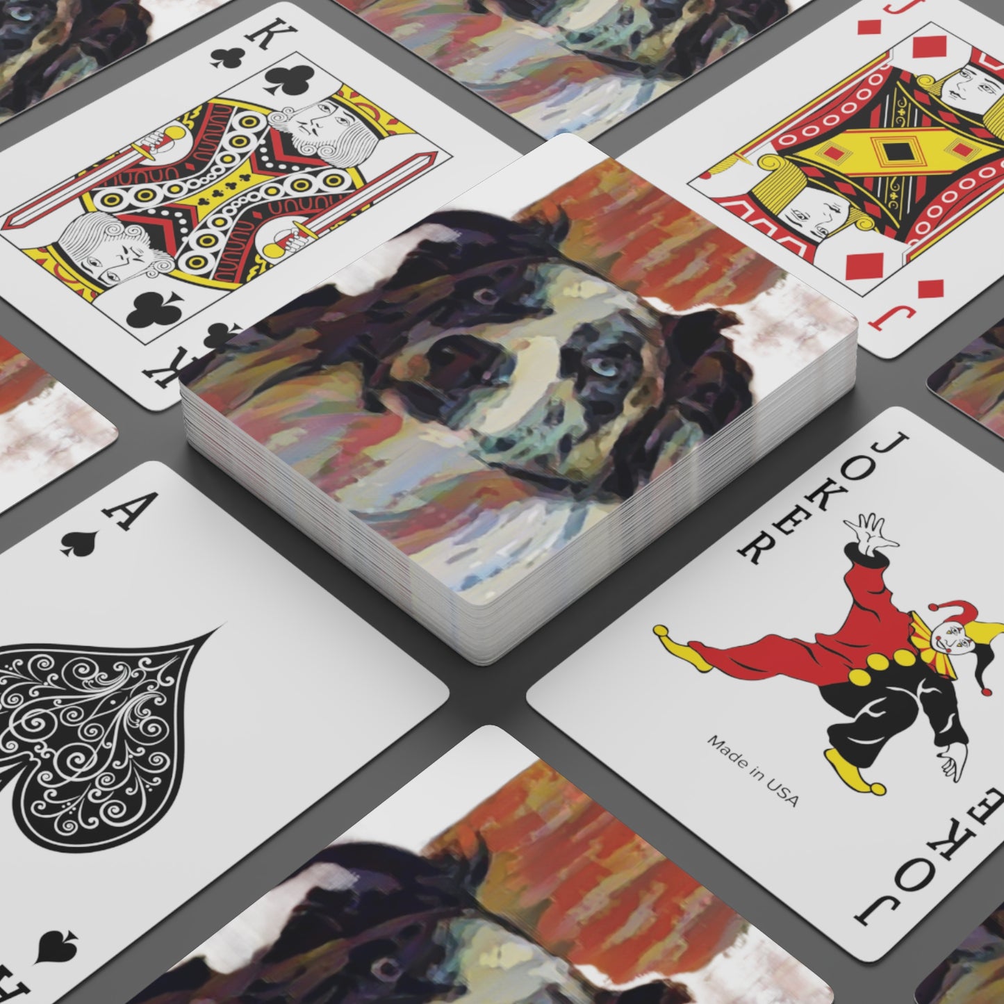 Custom Poker Cards ... Ozzy-Hippensteel ... "Don't Cry Now ... Dry-Your-Eyes ... On-The-Wind". Original Works. May 2023.