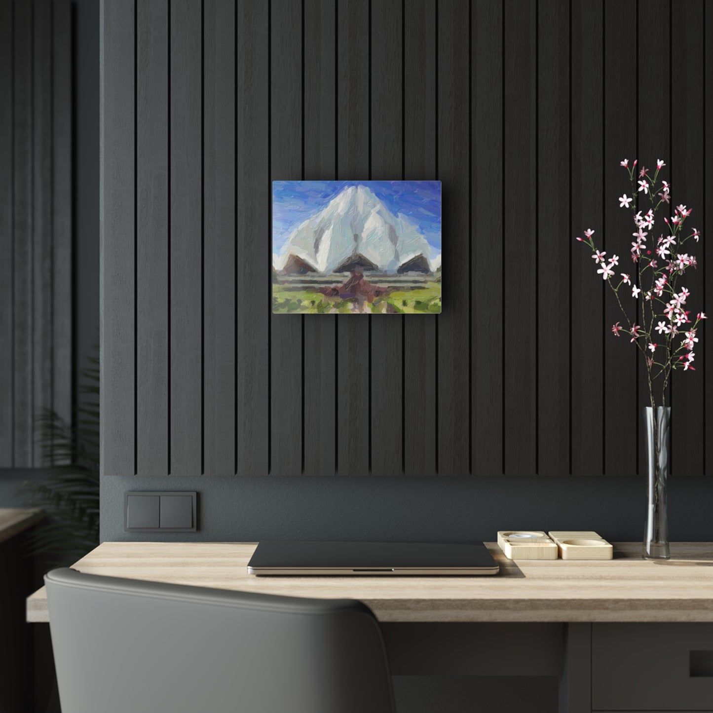 Acrylic Prints ... Bahai'i-House-Of-Worship ... "New Delhi's World-Famous Lotus Temple" ... Original Works ...  Delhi, India: Circa 2003-2007 ...