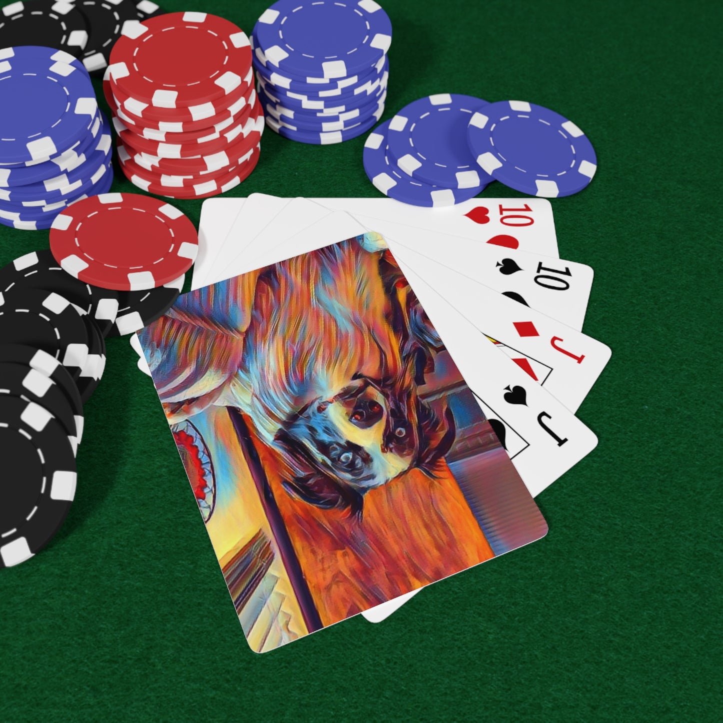 Custom Poker Cards ... Ozzy-Hippensteel ... "Don't Cry Now ... Dry-Your-Eyes ... On-The-Wind". Original Works. May 2023.