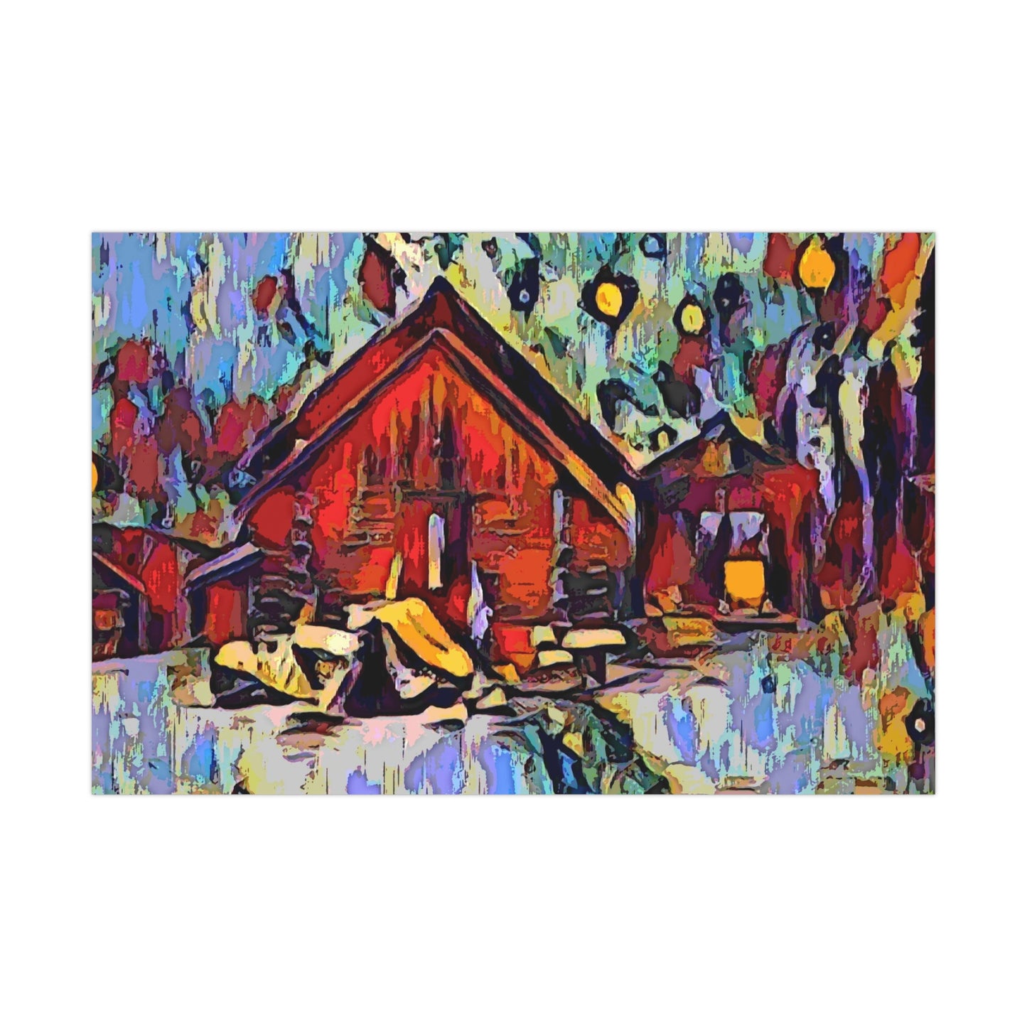 Gift Wrap Papers ... A Very Abstract "Mountain Winter Scene" ... Original Works. Copyright Phot's Photo_LODA: Les Objets D'Art. December 2023 ...