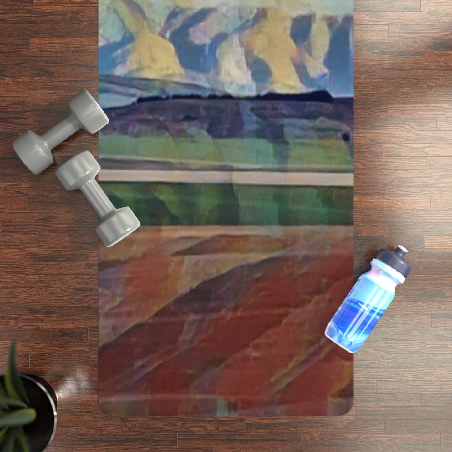 Rubber Yoga Mat ... On-The-Prairie .. "The Storm Is Brewing" ... Central Idaho: November 2023 ... Original Works  ...