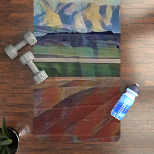 Rubber Yoga Mat ... On-The-Prairie .. "The Storm Is Brewing" ... Central Idaho: November 2023 ... Original Works  ...