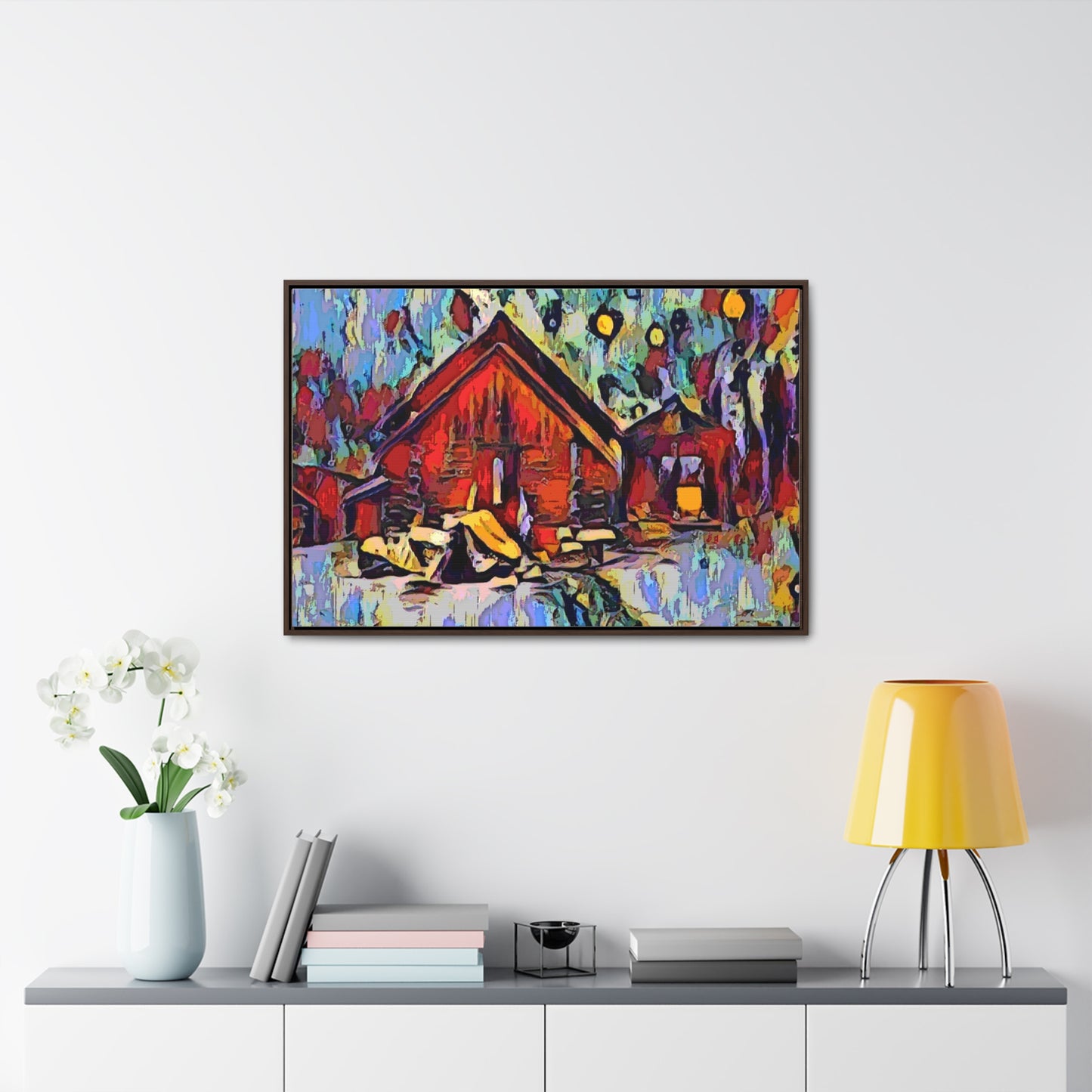 Gallery Canvas Wraps, Horizontal Frame ... A Very Abstract "Mountain Winter Scene" ... Original Works. Copyright Phot's Photo_LODA: Les Objets D'Art. December 2023 ...
