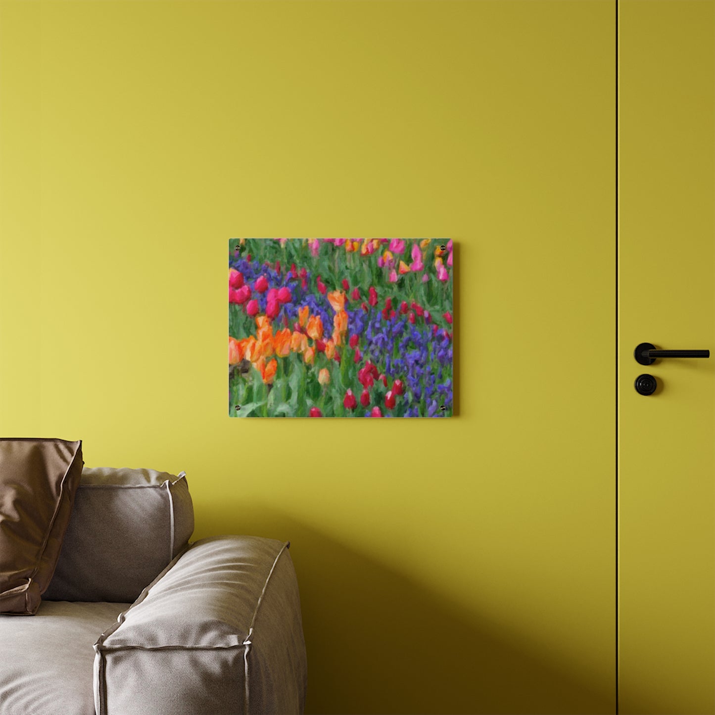 Acrylic Wall Art Panels ... Skagit Valley Tulips ... Skagit Valley, Washington ... Family Archives ... Original Works ... Circa 1980's ...