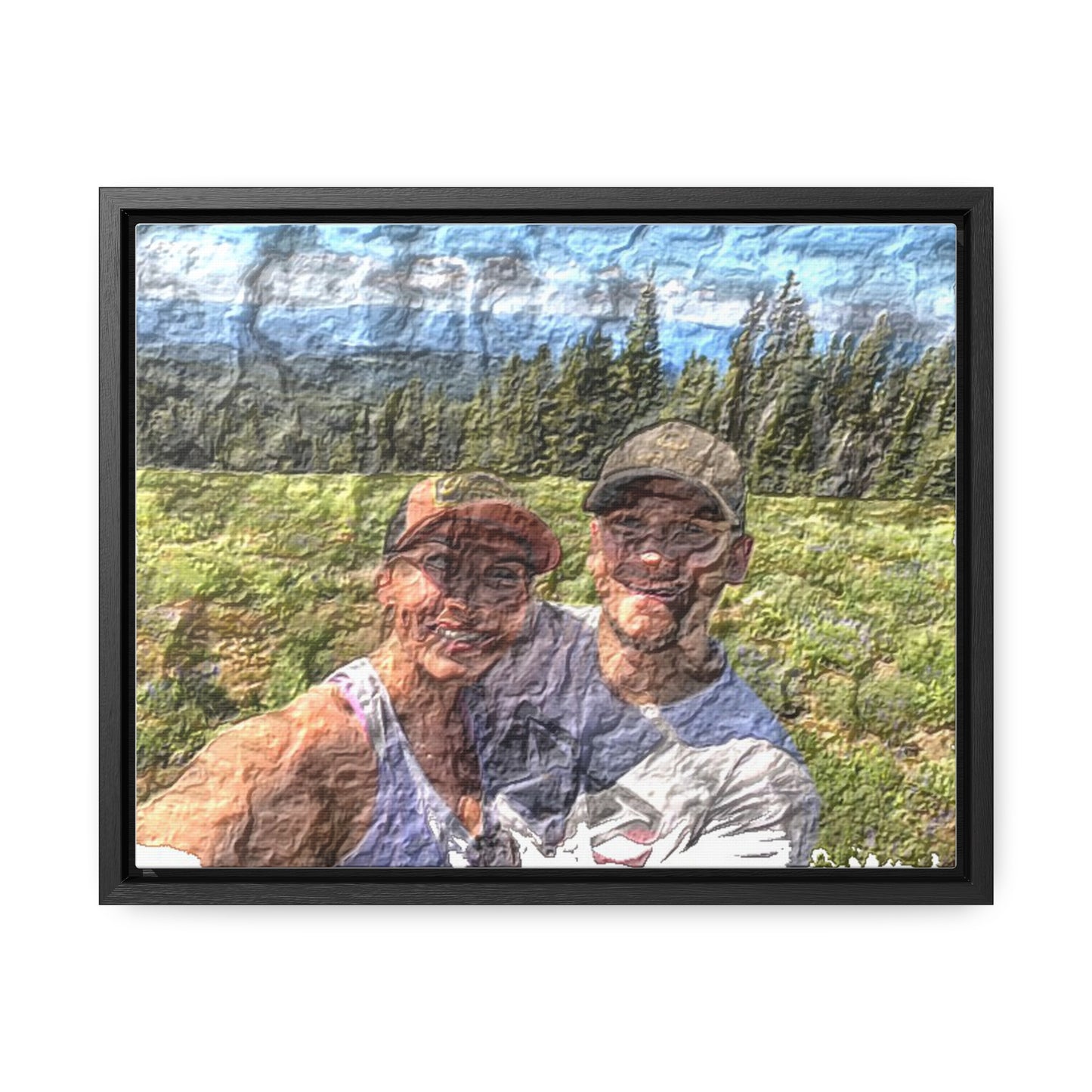 Gallery Canvas Wraps, Horizontal Frame ... "The Best Of Friends" ... Original Works ... December 2023 ... Central Idaho, USA.