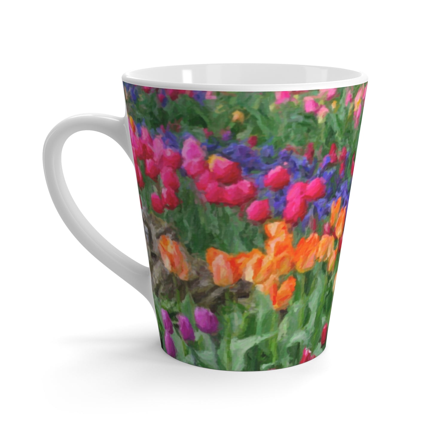Latte Mug ... Skagit Valley Tulips ... Skagit Valley, Washington ... Family Archives ... Original Works ... Circa 1980's ...